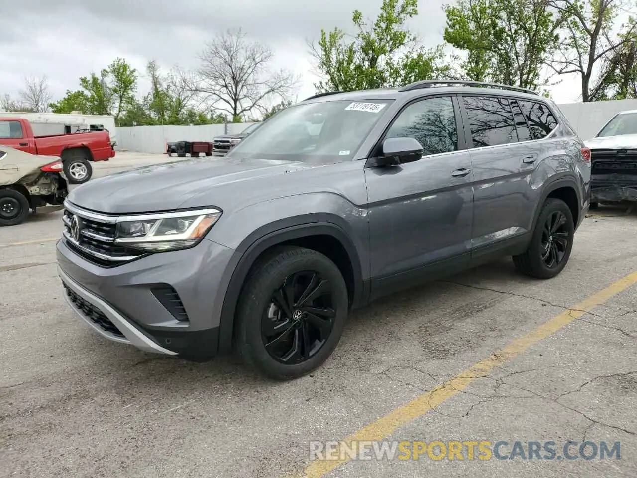 1 Photograph of a damaged car 1V2KR2CA6NC536101 VOLKSWAGEN ATLAS 2022