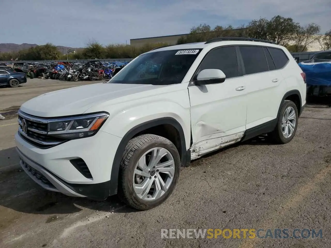 1 Photograph of a damaged car 1V2KR2CA8NC534267 VOLKSWAGEN ATLAS 2022