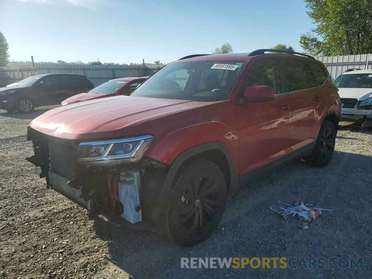 1 Фотография поврежденного автомобиля 1V2KR2CAXNC545948 VOLKSWAGEN ATLAS 2022