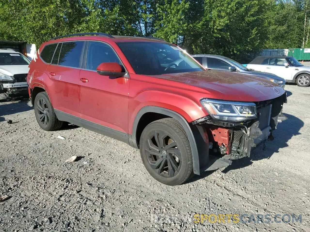 4 Фотография поврежденного автомобиля 1V2KR2CAXNC545948 VOLKSWAGEN ATLAS 2022