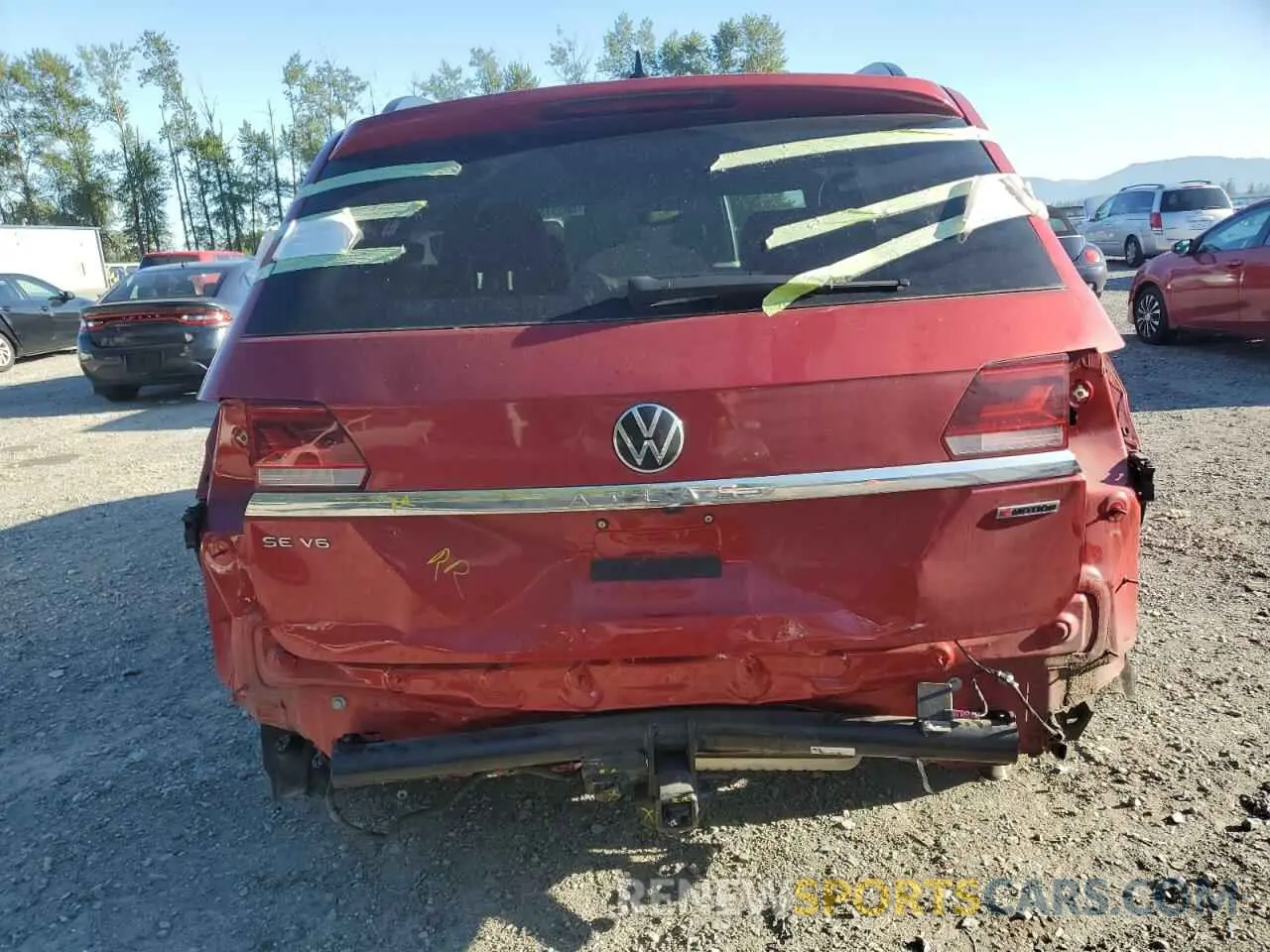6 Фотография поврежденного автомобиля 1V2KR2CAXNC545948 VOLKSWAGEN ATLAS 2022