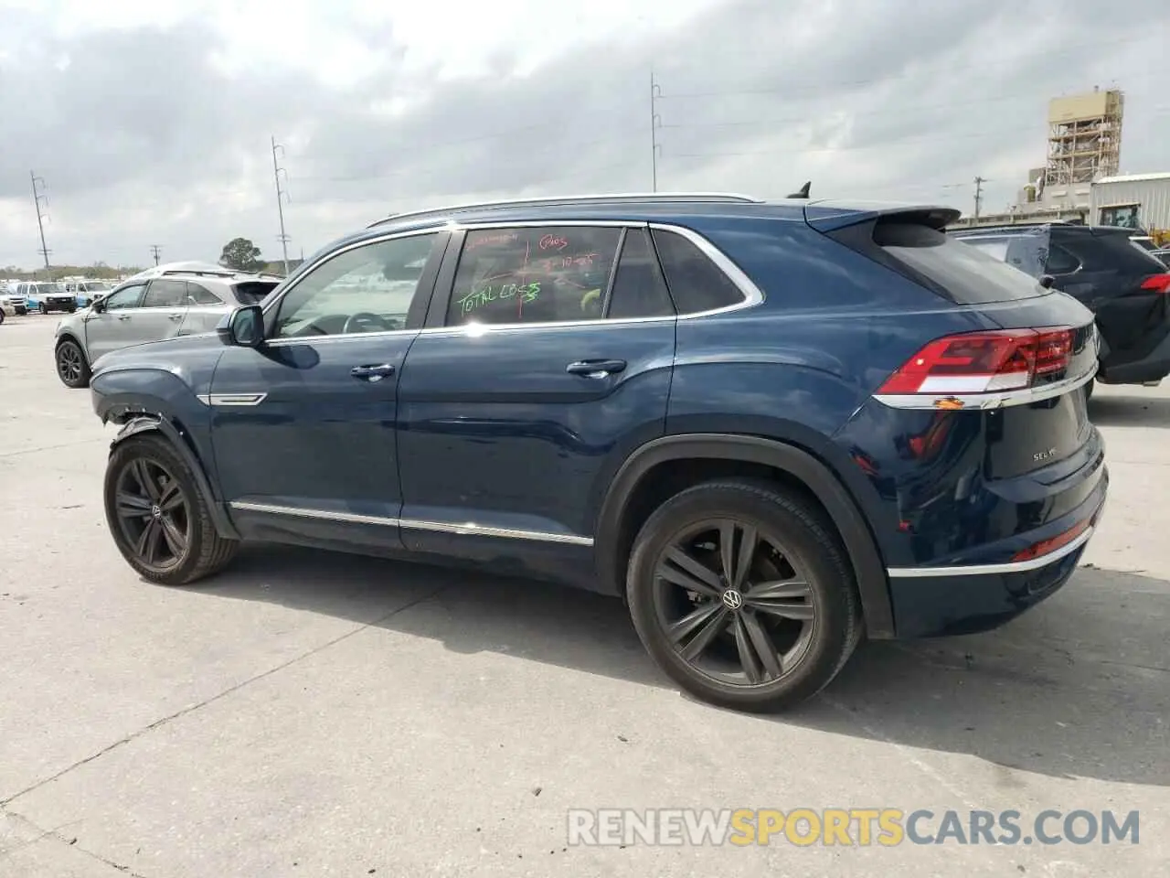 2 Фотография поврежденного автомобиля 1V2SE2CAXNC217098 VOLKSWAGEN ATLAS 2022