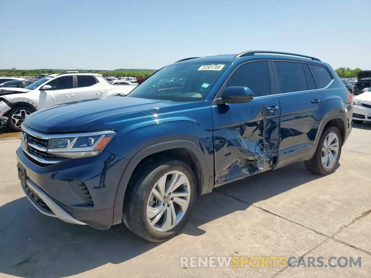 1 Photograph of a damaged car 1V2WR2CAXNC550455 VOLKSWAGEN ATLAS 2022