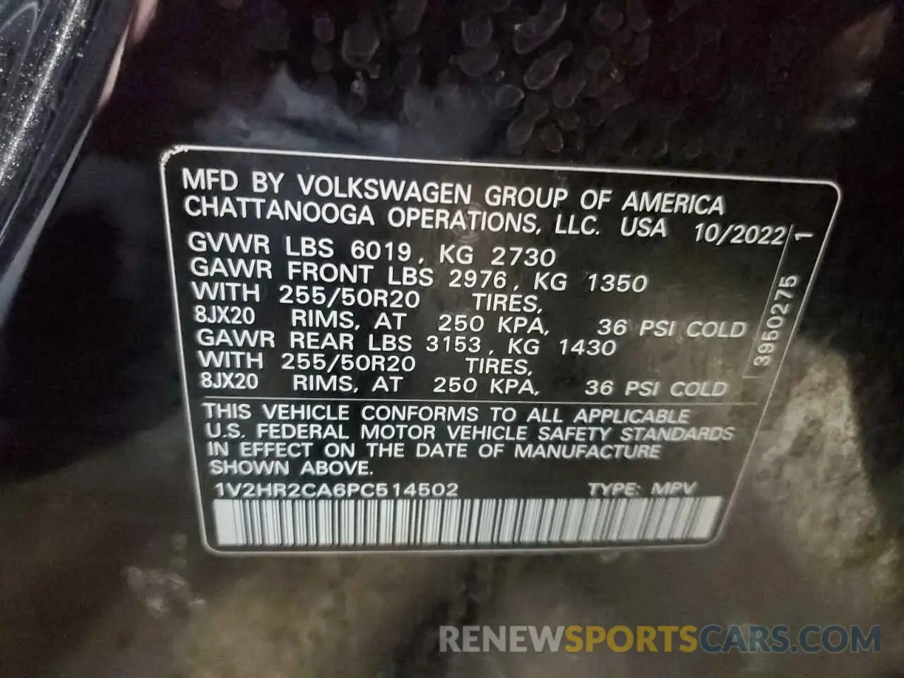 14 Фотография поврежденного автомобиля 1V2HR2CA6PC514502 VOLKSWAGEN ATLAS 2023