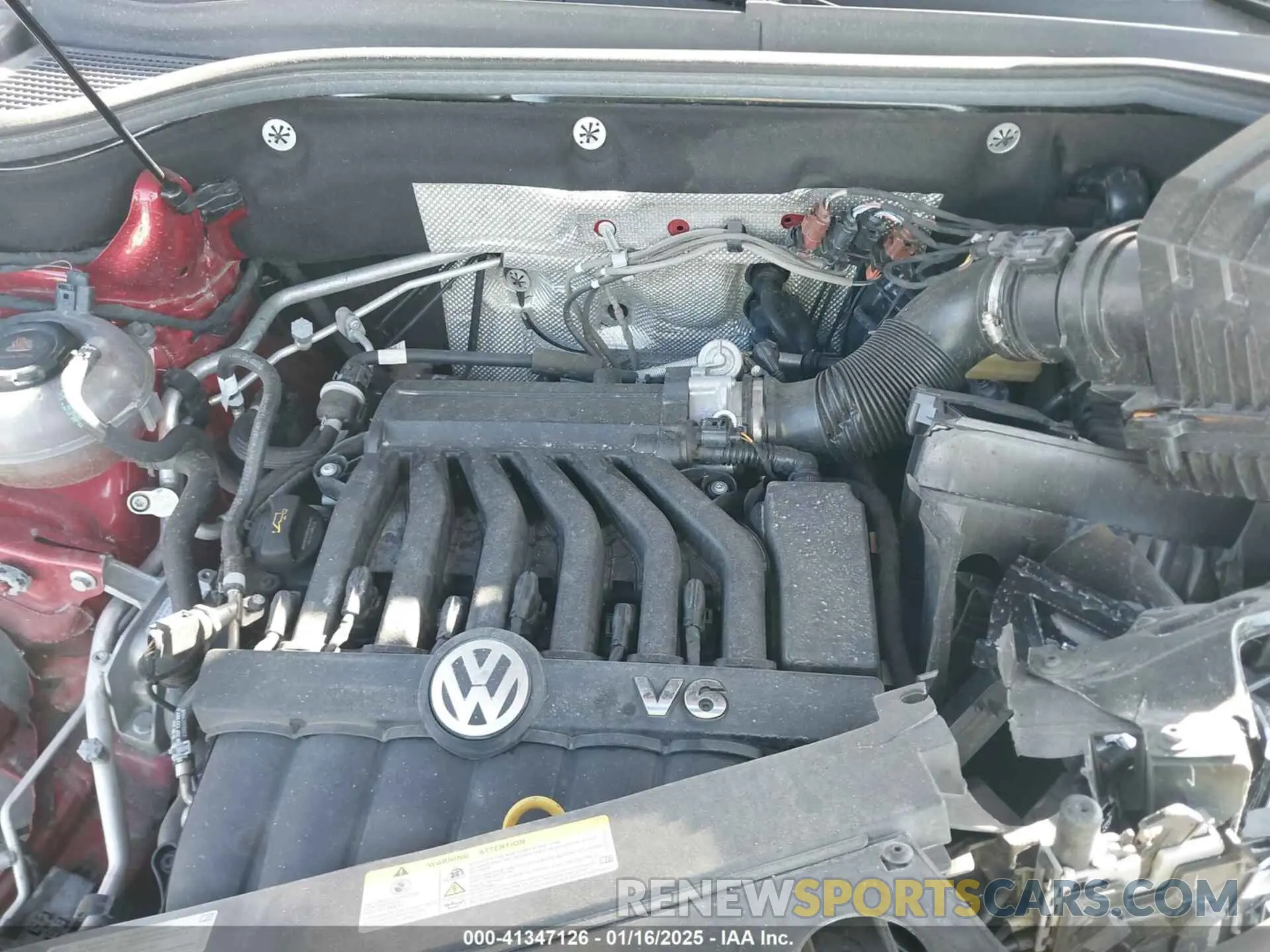 10 Фотография поврежденного автомобиля 1V2JR2CA0PC538697 VOLKSWAGEN ATLAS 2023