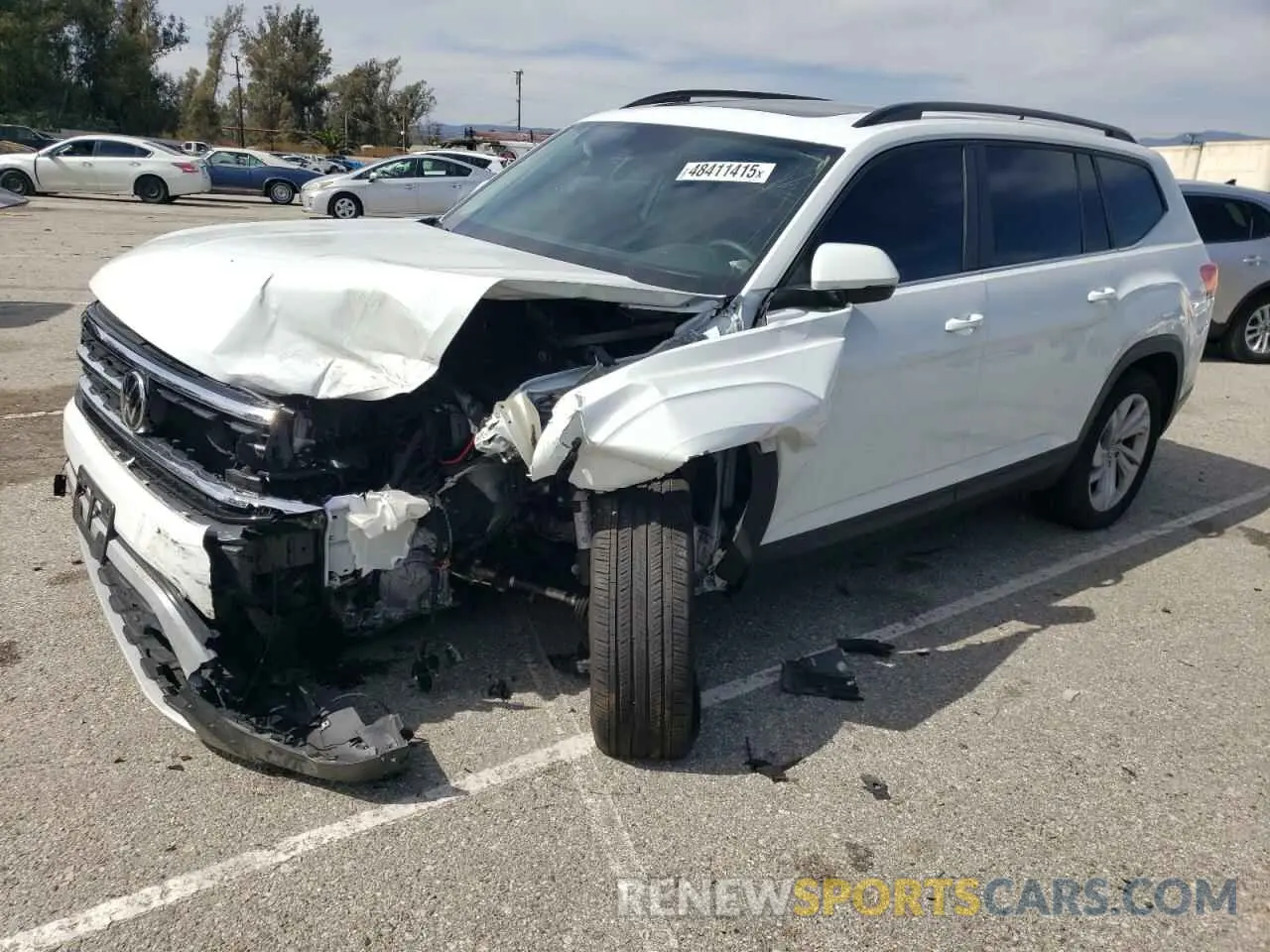 1 Photograph of a damaged car 1V2KR2CAXPC526268 VOLKSWAGEN ATLAS 2023
