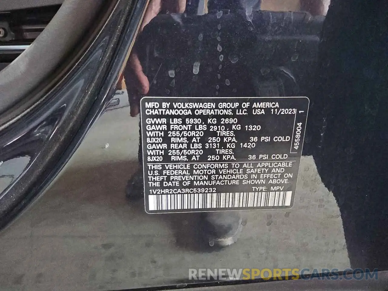 13 Фотография поврежденного автомобиля 1V2HR2CA3RC539232 VOLKSWAGEN ATLAS 2024