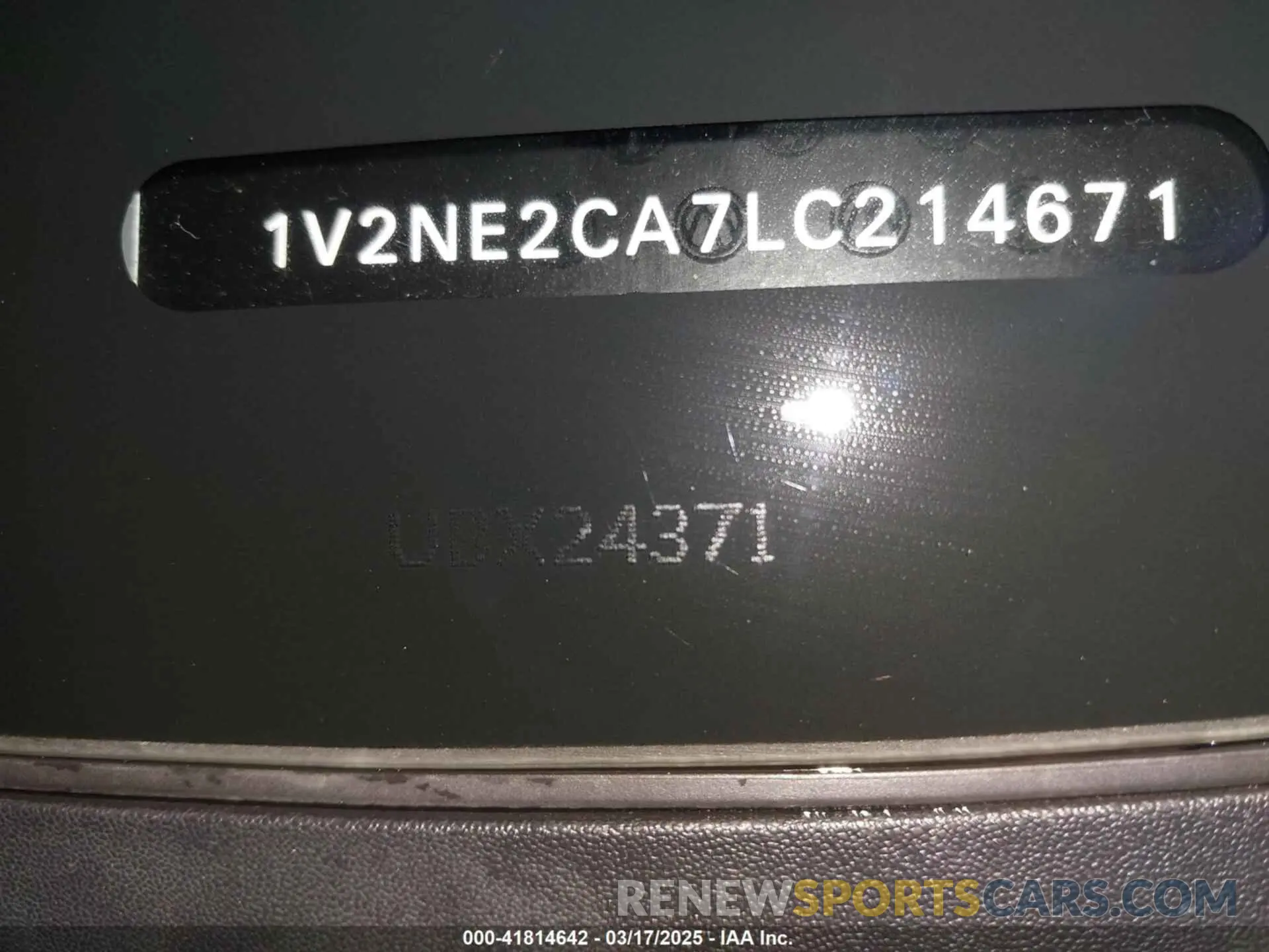 20 Фотография поврежденного автомобиля 1V2NE2CA7LC214671 VOLKSWAGEN ATLAS CROSS SPORT 2020