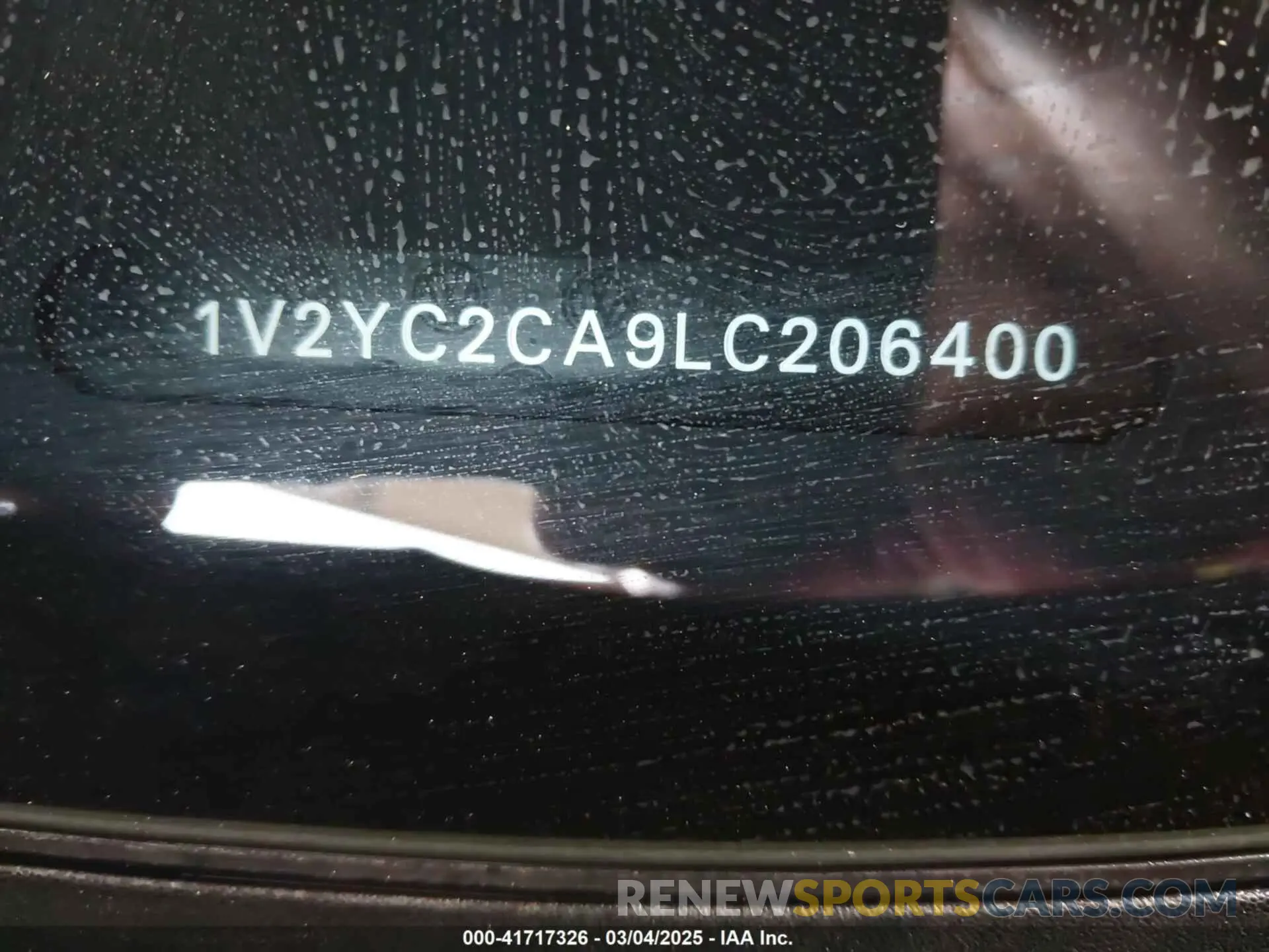 9 Фотография поврежденного автомобиля 1V2YC2CA9LC206400 VOLKSWAGEN ATLAS CROSS SPORT 2020