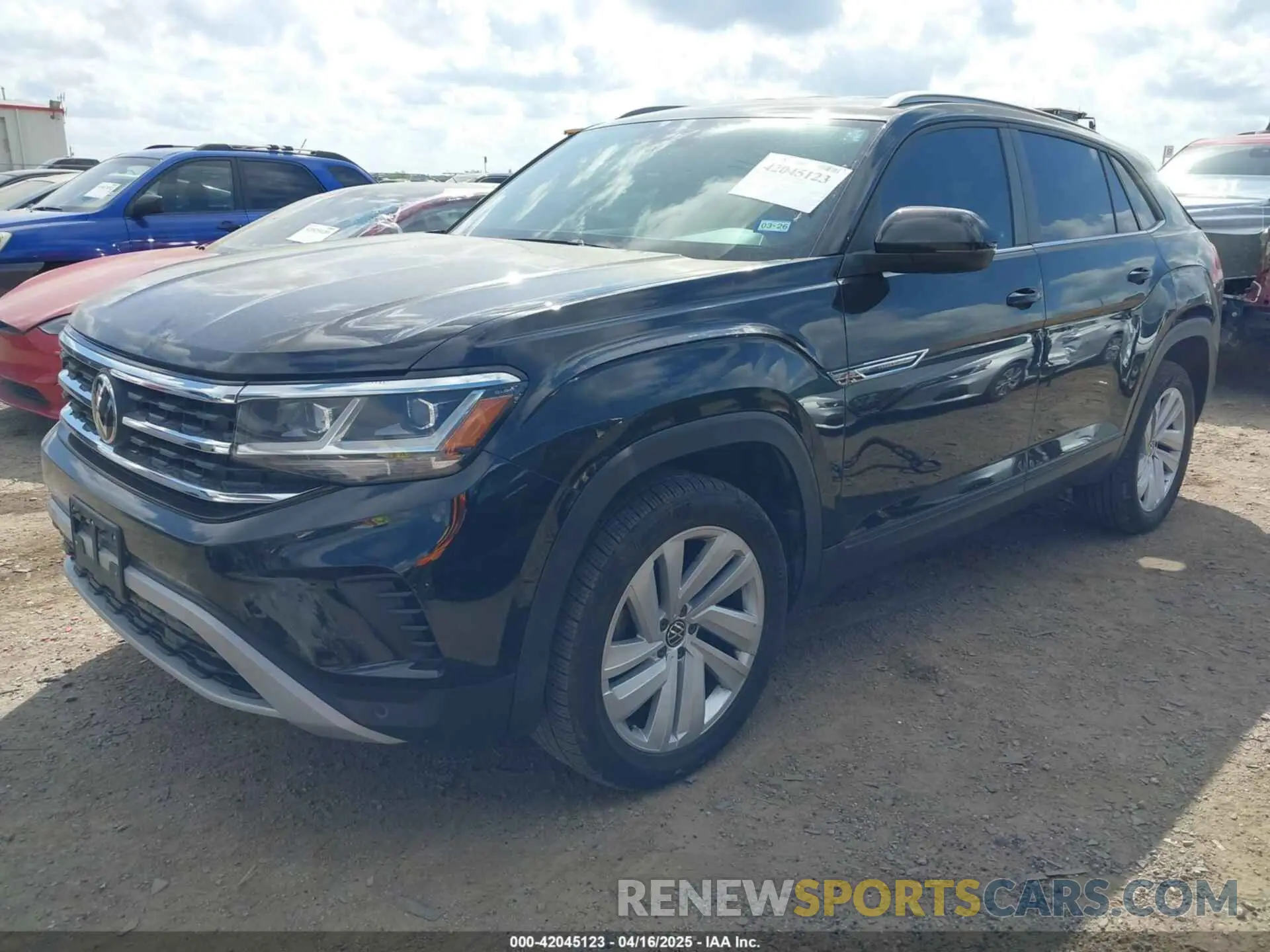 2 Photograph of a damaged car 1V2YE2CA3LC224739 VOLKSWAGEN ATLAS CROSS SPORT 2020