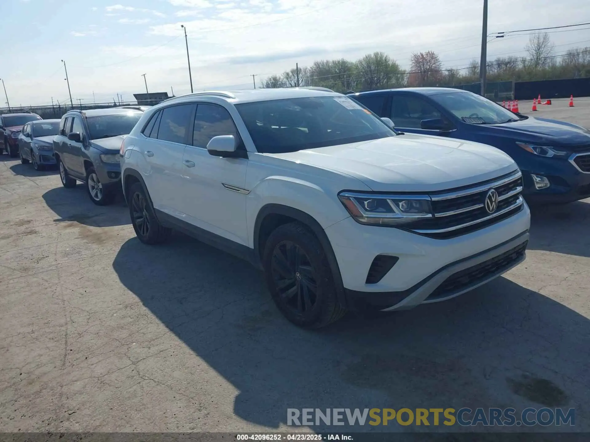 1 Photograph of a damaged car 1V2HE2CA4PC211486 VOLKSWAGEN ATLAS CROSS SPORT 2023
