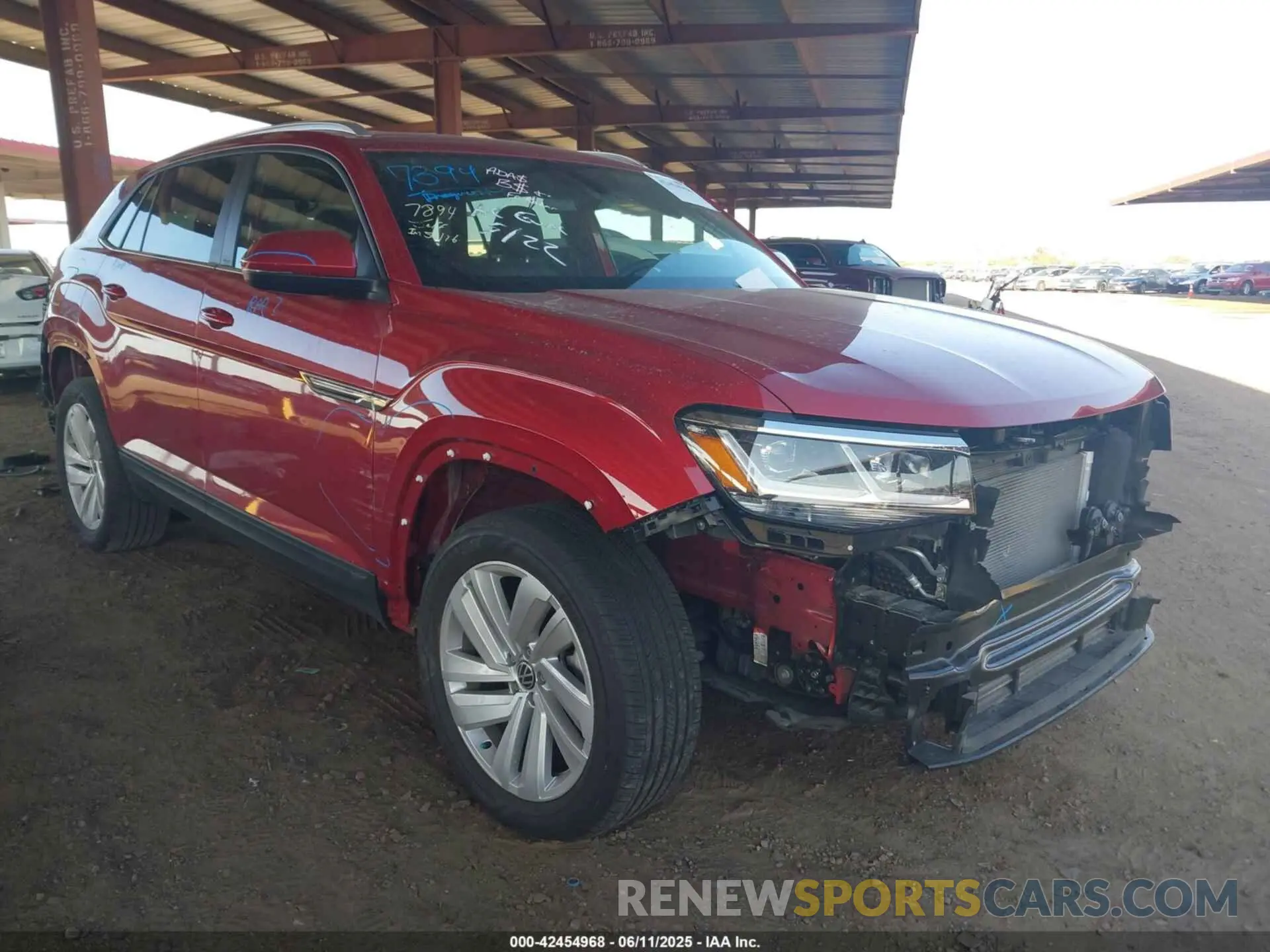 1 Photograph of a damaged car 1V2JE2CA3PC218818 VOLKSWAGEN ATLAS CROSS SPORT 2023