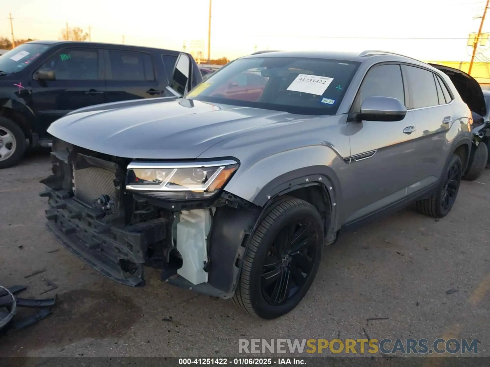 2 Photograph of a damaged car 1V2KE2CA8PC223209 VOLKSWAGEN ATLAS CROSS SPORT 2023