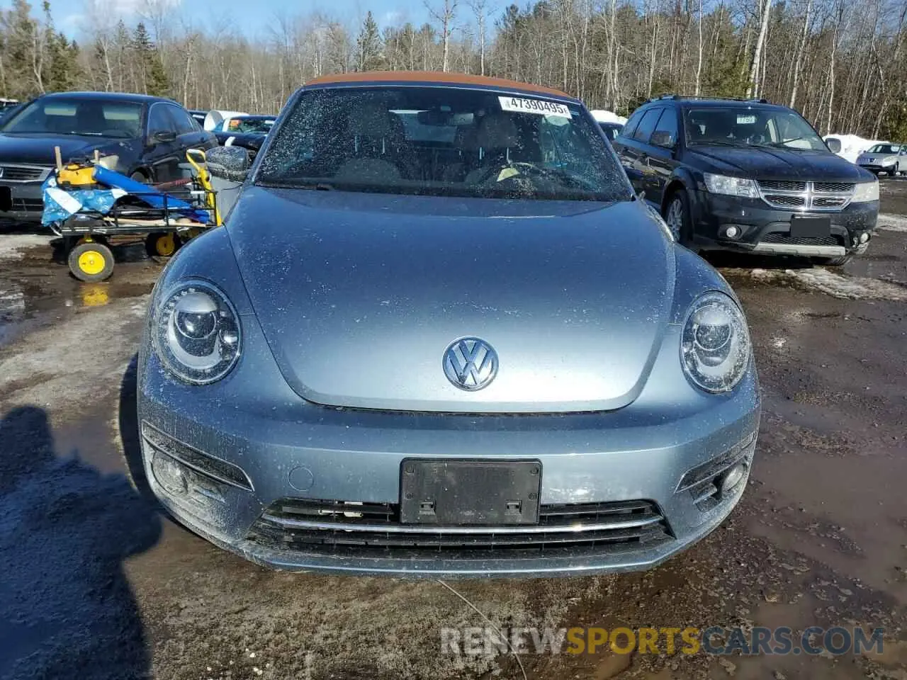 5 Photograph of a damaged car 3VW5DAAT1KM505843 VOLKSWAGEN BEETLE 2019