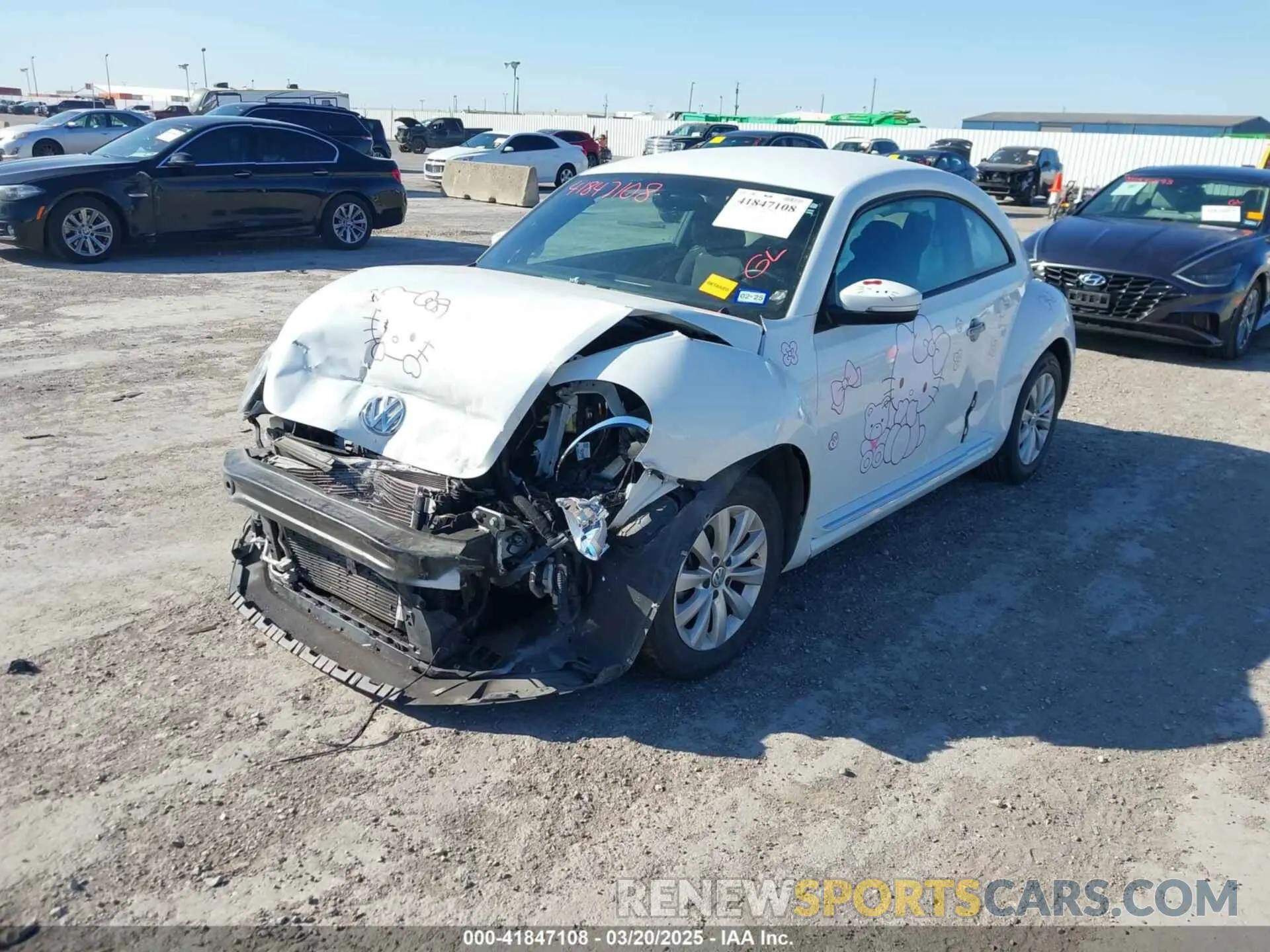 2 Photograph of a damaged car 3VWFD7AT9KM707398 VOLKSWAGEN BEETLE 2019
