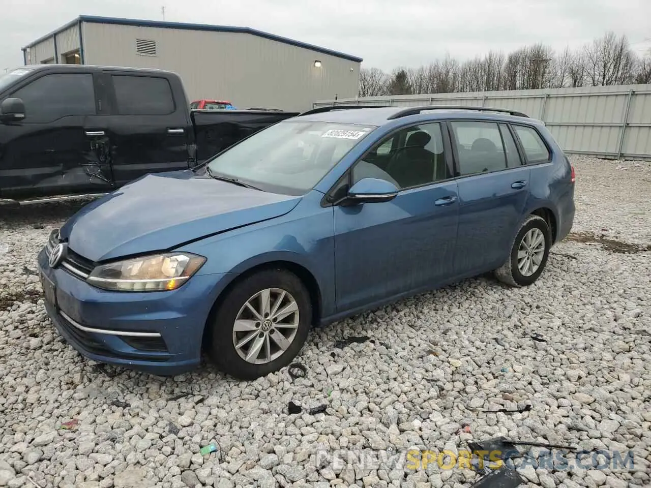 1 Photograph of a damaged car 3VWY57AU5KM511344 VOLKSWAGEN GOLF 2019