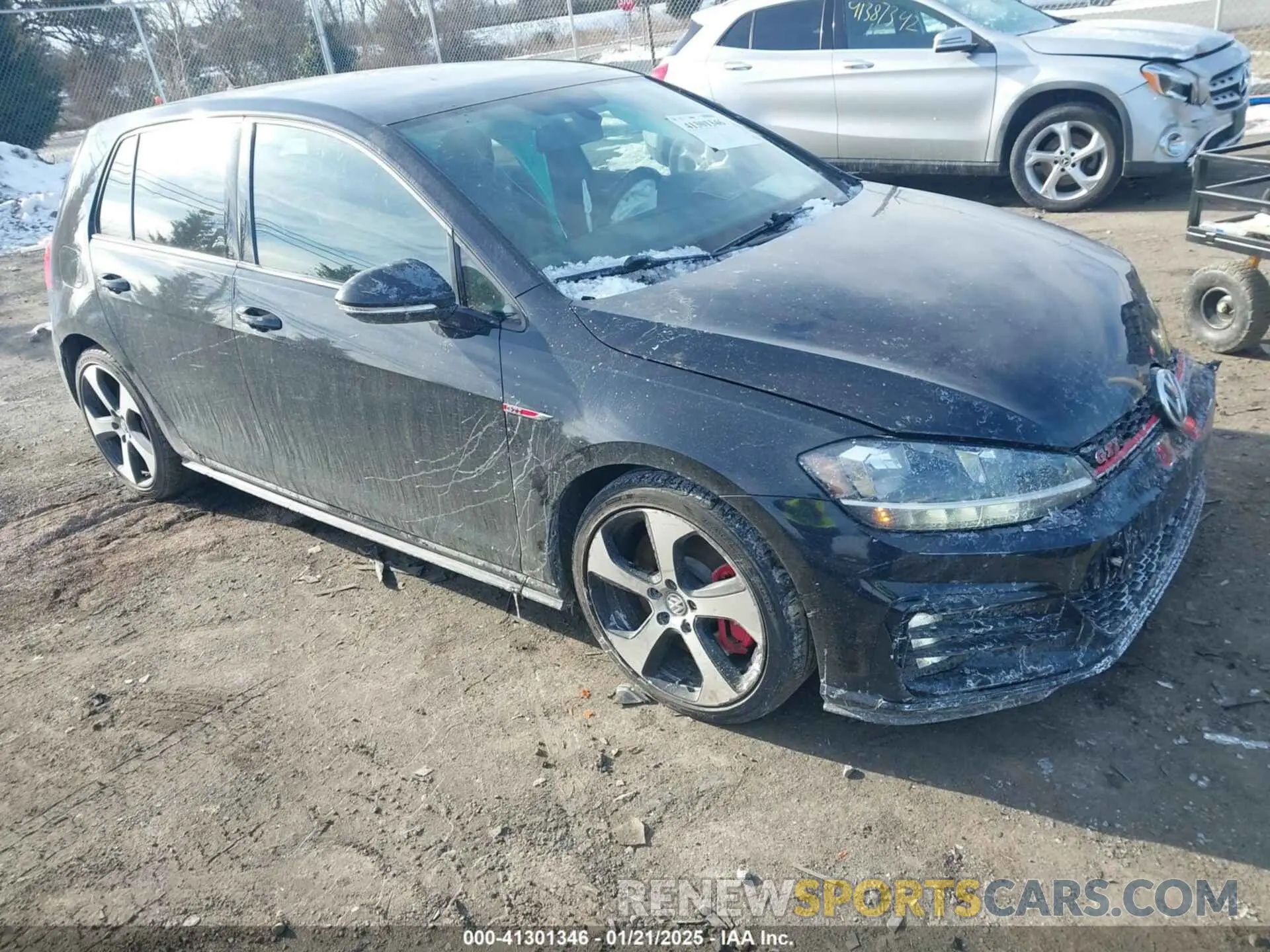 1 Photograph of a damaged car 3VW6T7AU0KM001318 VOLKSWAGEN GOLF GTI 2019
