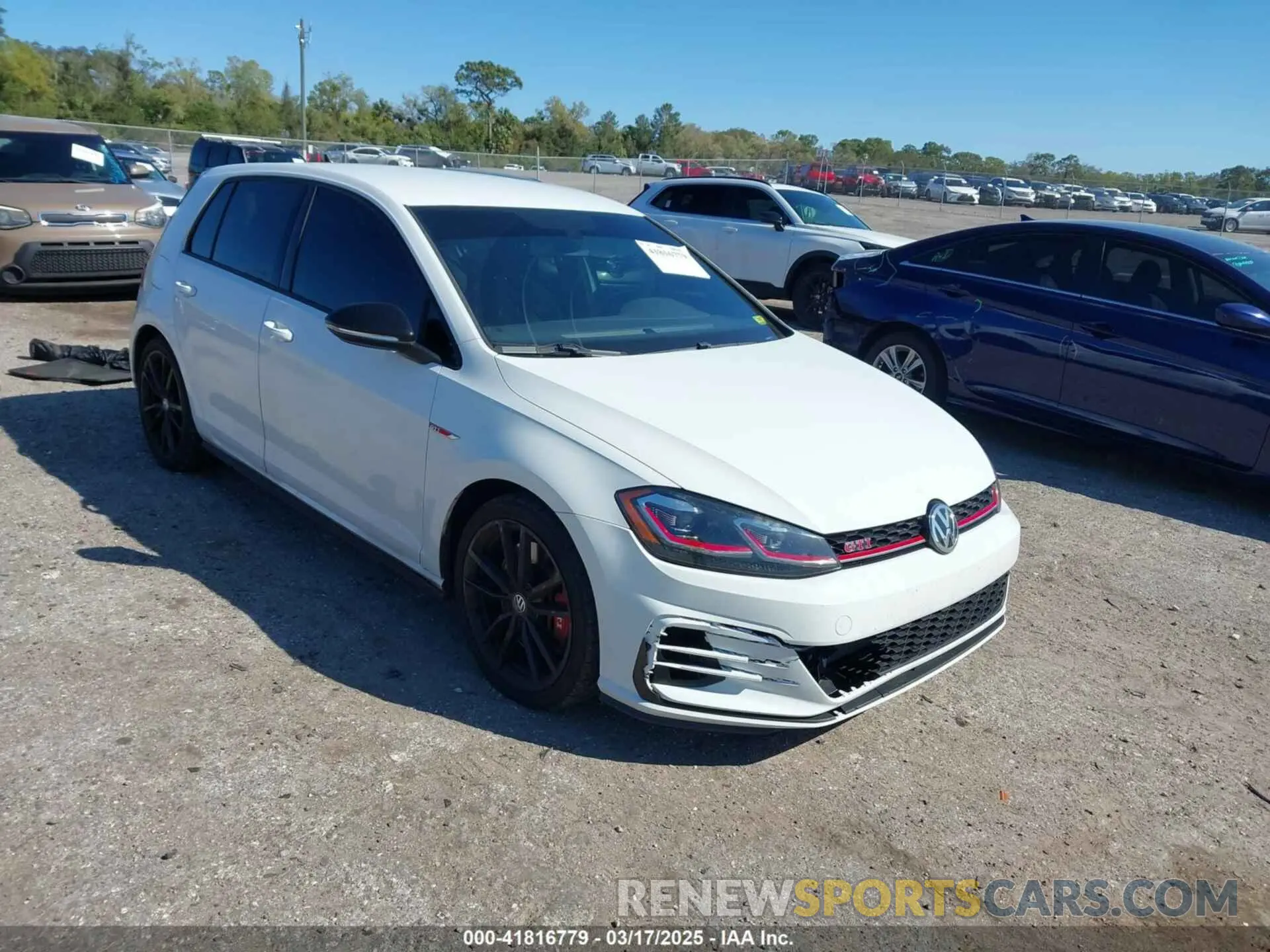 1 Photograph of a damaged car 3VW6T7AU2KM016435 VOLKSWAGEN GOLF GTI 2019
