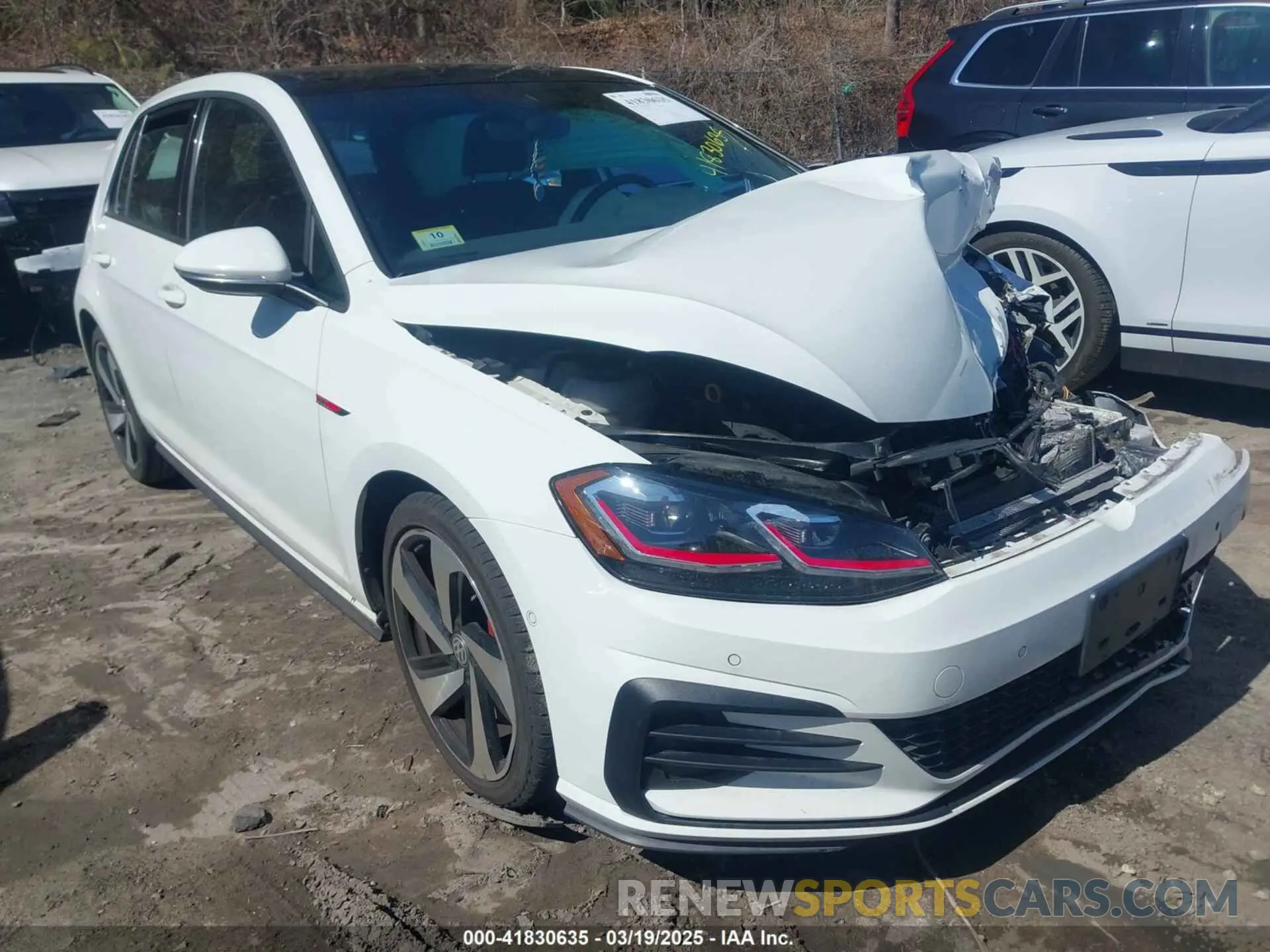 1 Photograph of a damaged car 3VW6T7AU3KM001751 VOLKSWAGEN GOLF GTI 2019