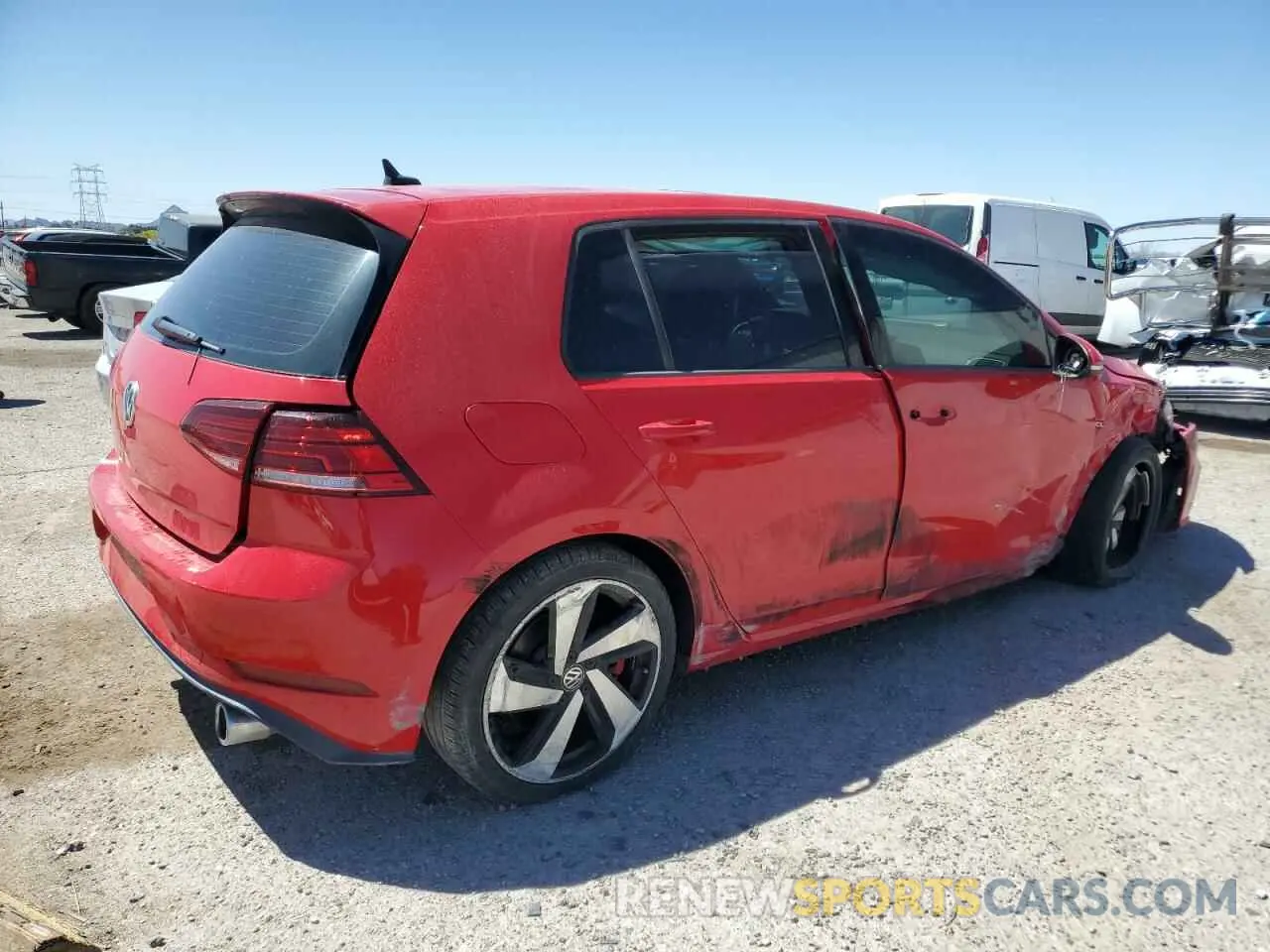 3 Фотография поврежденного автомобиля 3VW6T7AU8KM002247 VOLKSWAGEN GTI 2019