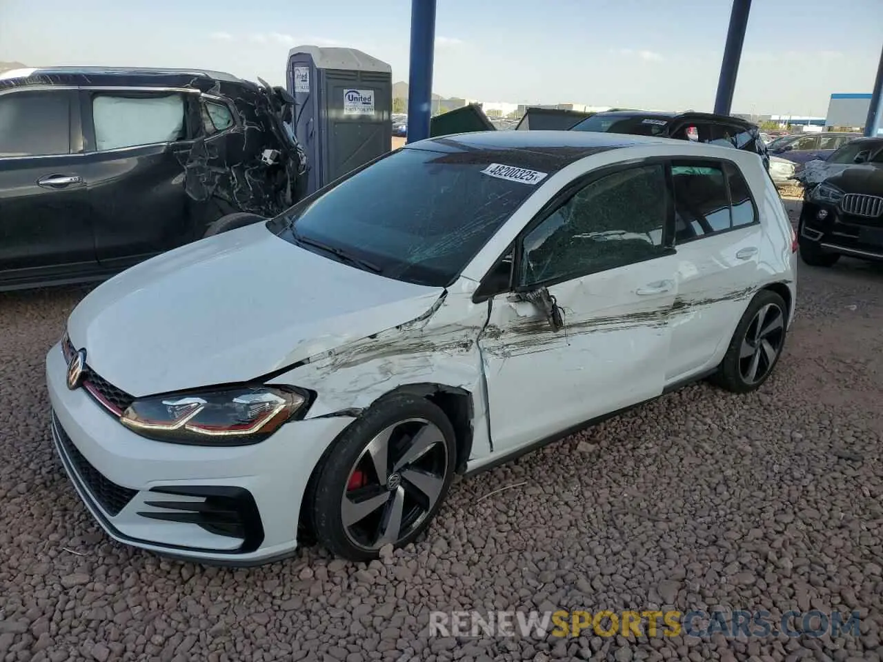 1 Photograph of a damaged car 3VW6T7AU0LM005855 VOLKSWAGEN GTI 2020