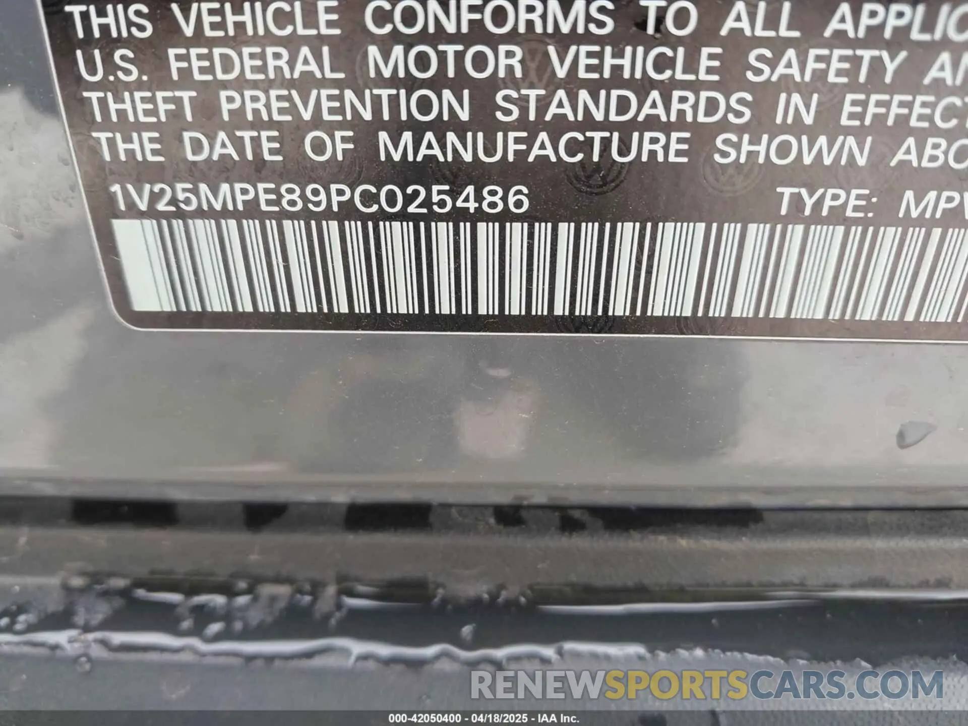 9 Фотография поврежденного автомобиля 1V25MPE89PC025486 VOLKSWAGEN ID.4 2023