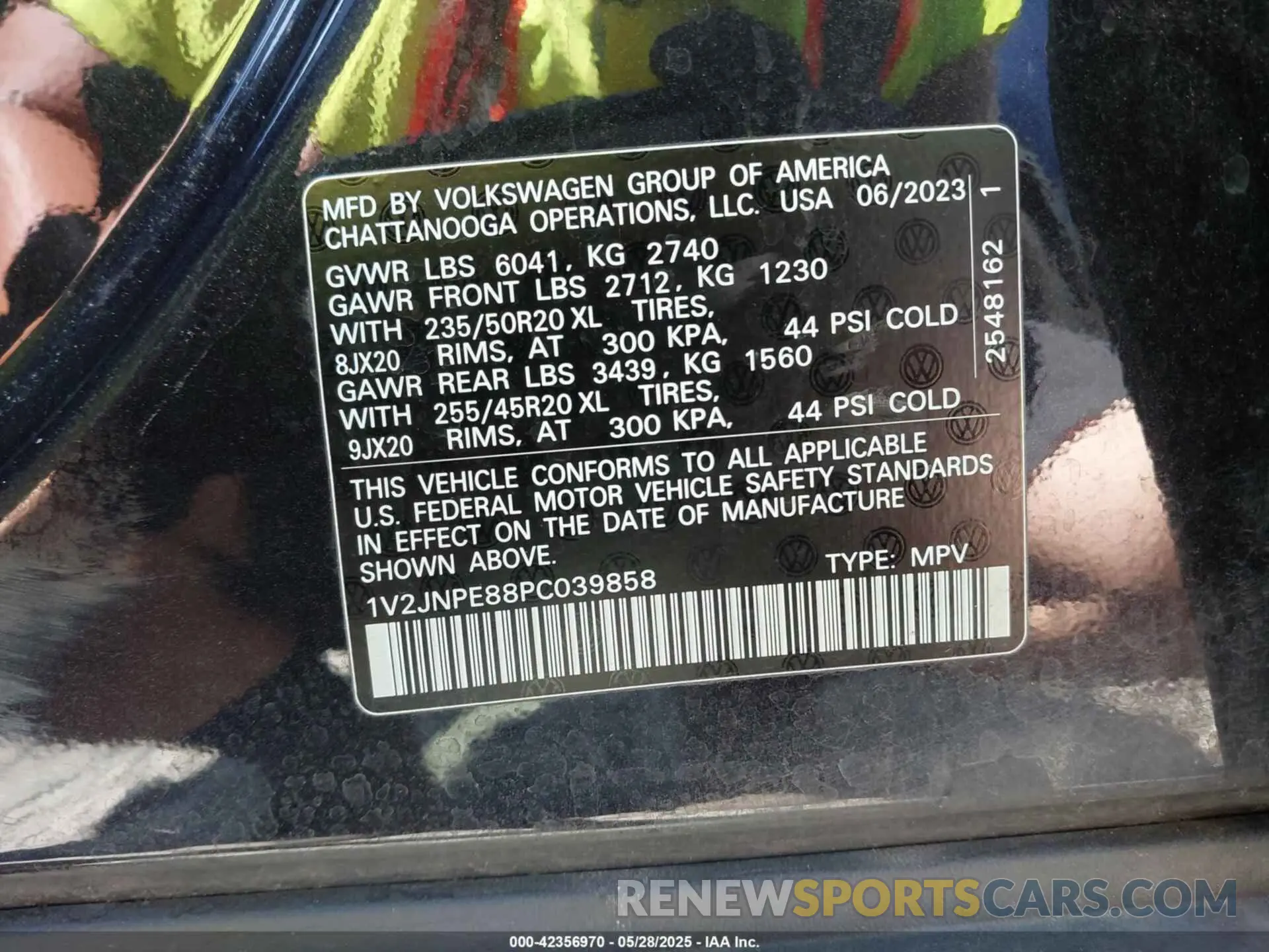 9 Фотография поврежденного автомобиля 1V2JNPE88PC039858 VOLKSWAGEN ID.4 2023