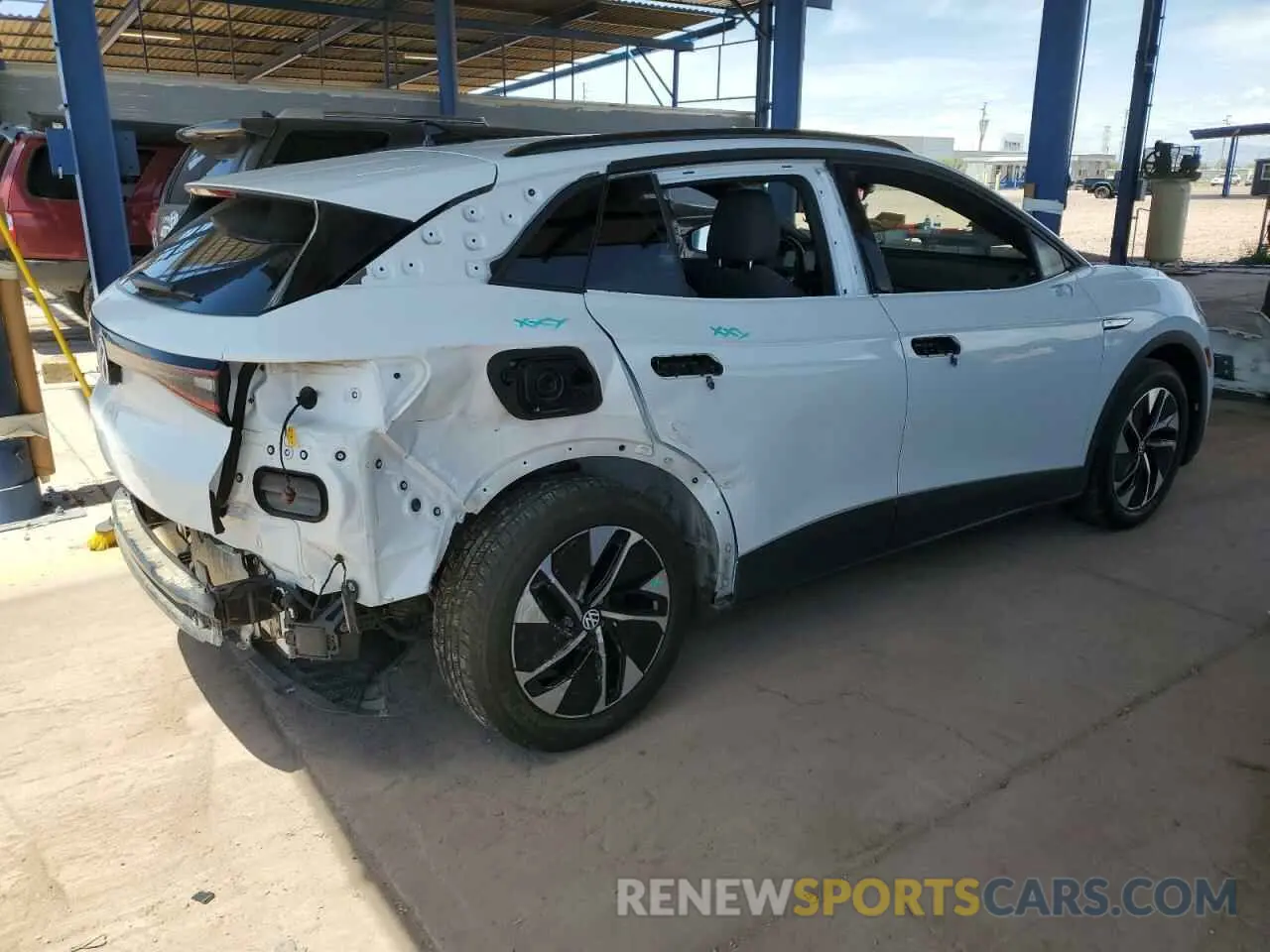 3 Photograph of a damaged car WVGRMPE2XMP024636 VOLKSWAGEN ID.4 PRO 2021