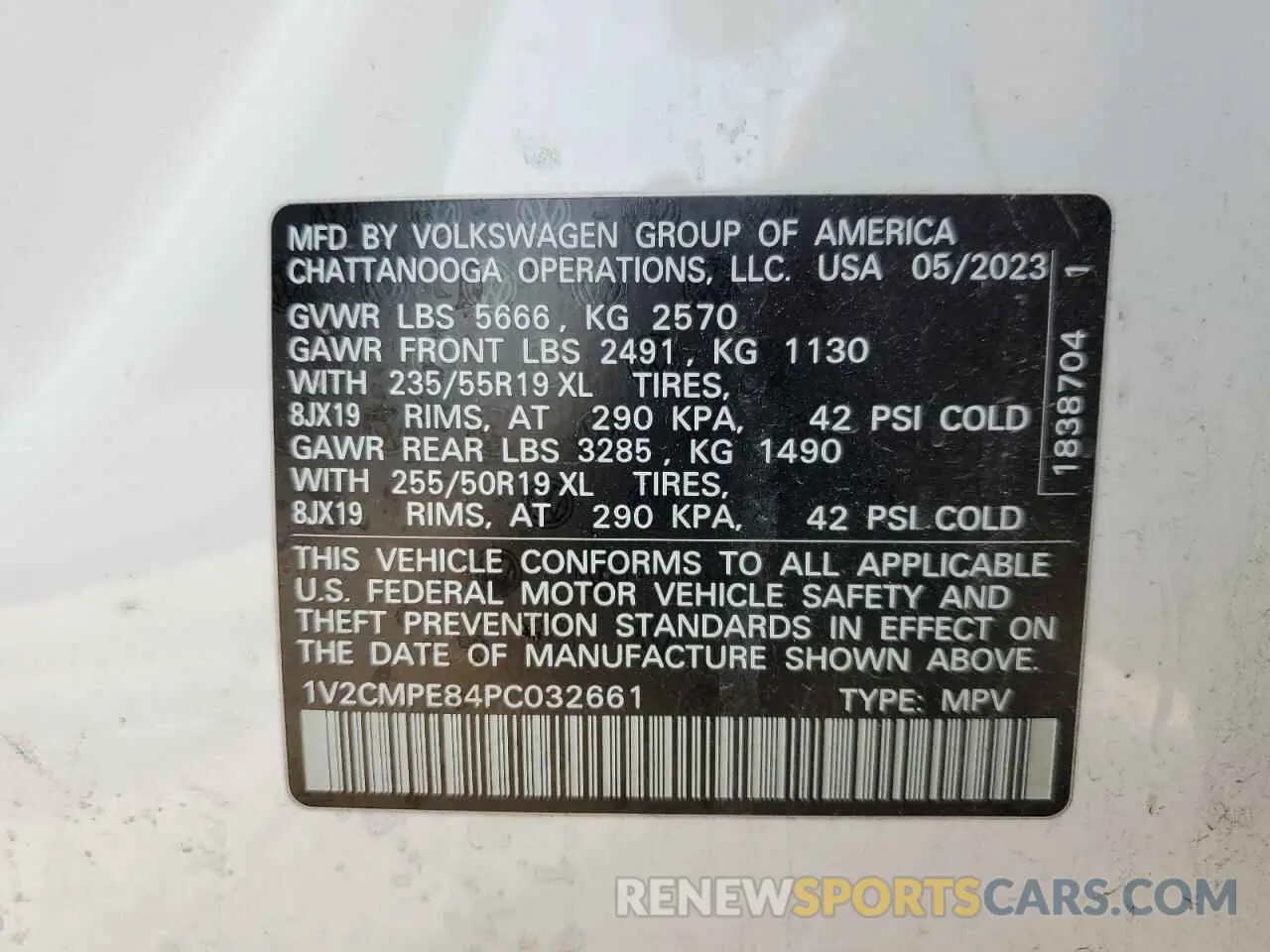 16 Photograph of a damaged car 1V2CMPE84PC032661 VOLKSWAGEN ID.4 PRO 2023