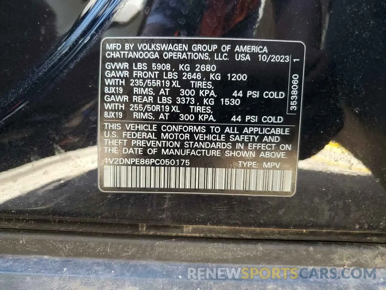 12 Фотография поврежденного автомобиля 1V2DNPE86PC050175 VOLKSWAGEN ID.4 PRO 2023