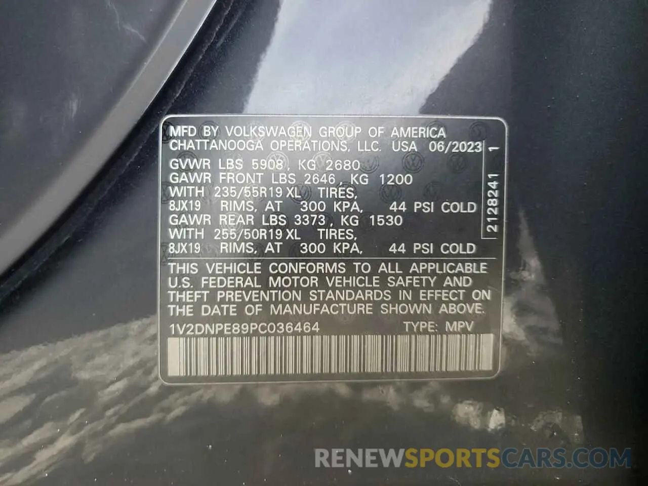 13 Photograph of a damaged car 1V2DNPE89PC036464 VOLKSWAGEN ID.4 PRO 2023