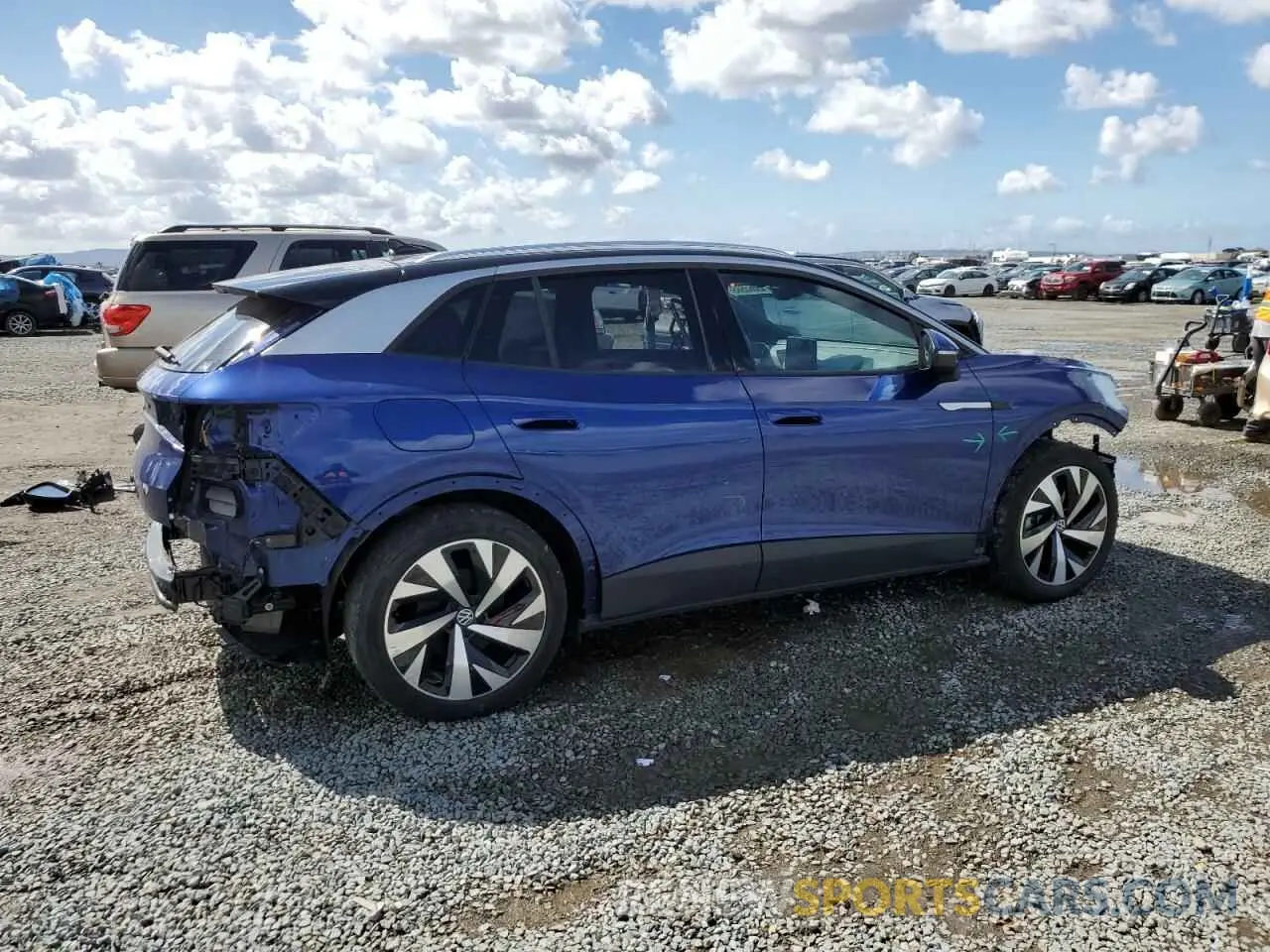 3 Photograph of a damaged car WVGKMPE28NP065950 VOLKSWAGEN ID.4 PRO S 2022