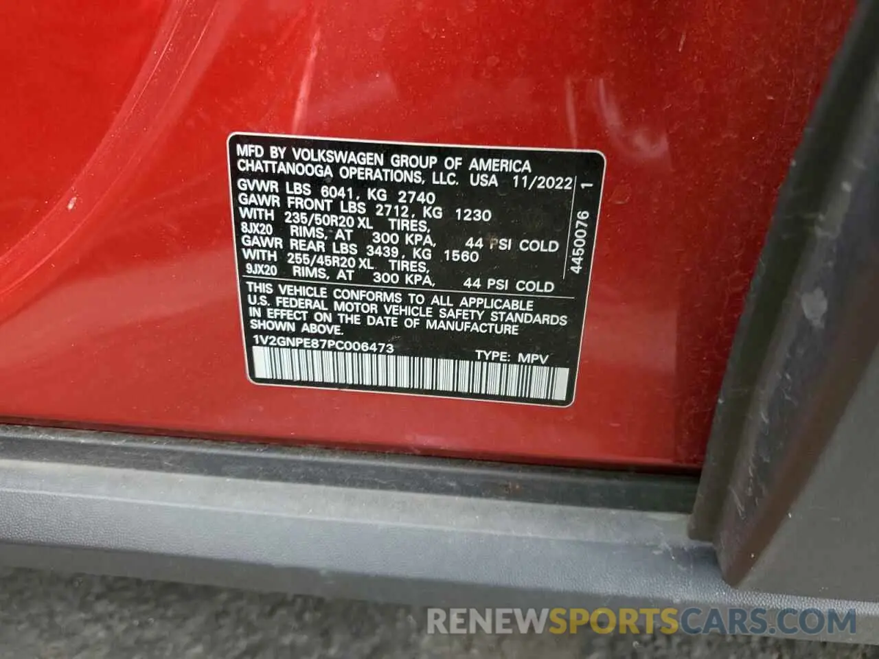 13 Фотография поврежденного автомобиля 1V2GNPE87PC006473 VOLKSWAGEN ID.4 PRO S 2023