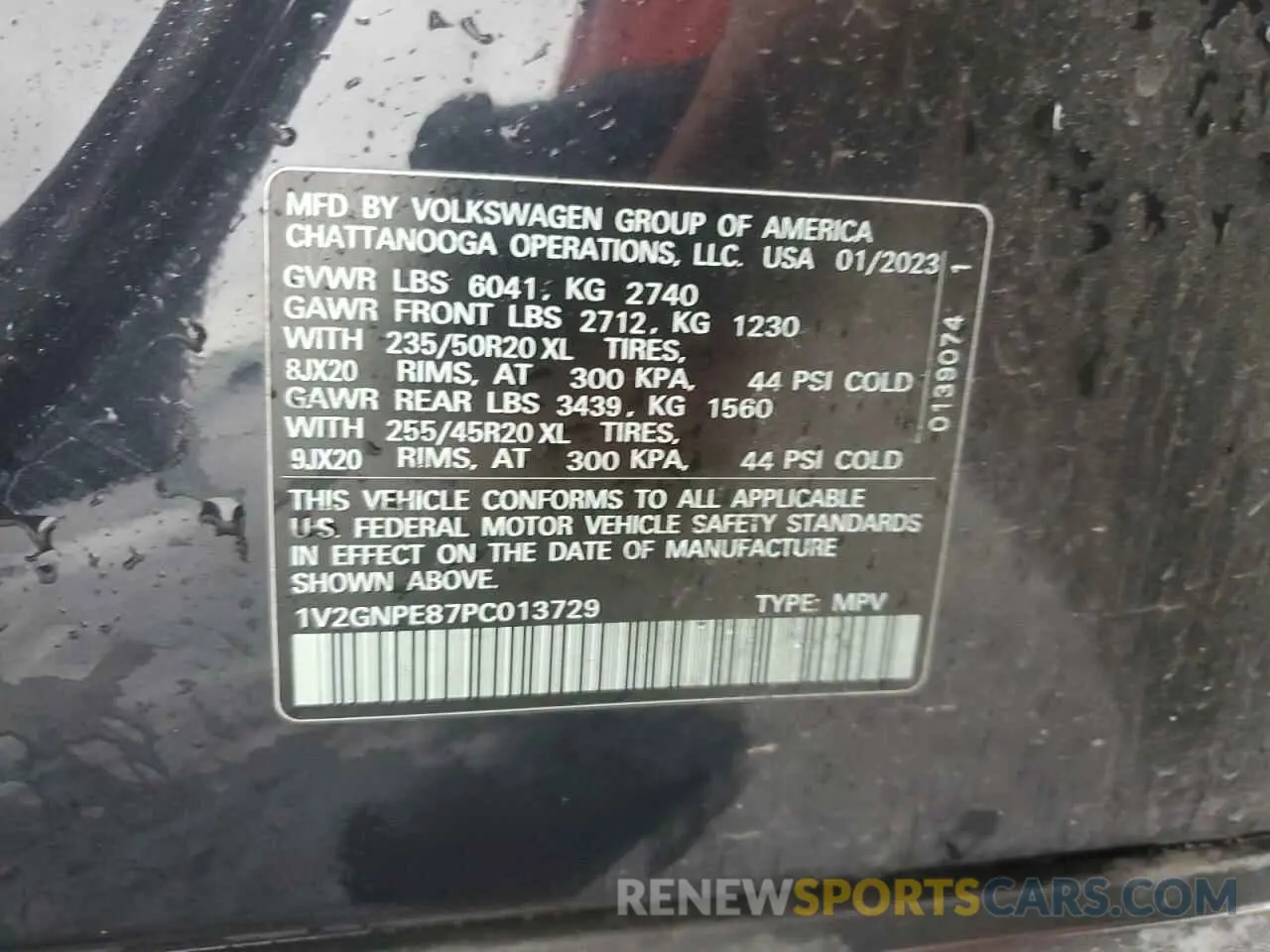 13 Фотография поврежденного автомобиля 1V2GNPE87PC013729 VOLKSWAGEN ID.4 PRO S 2023