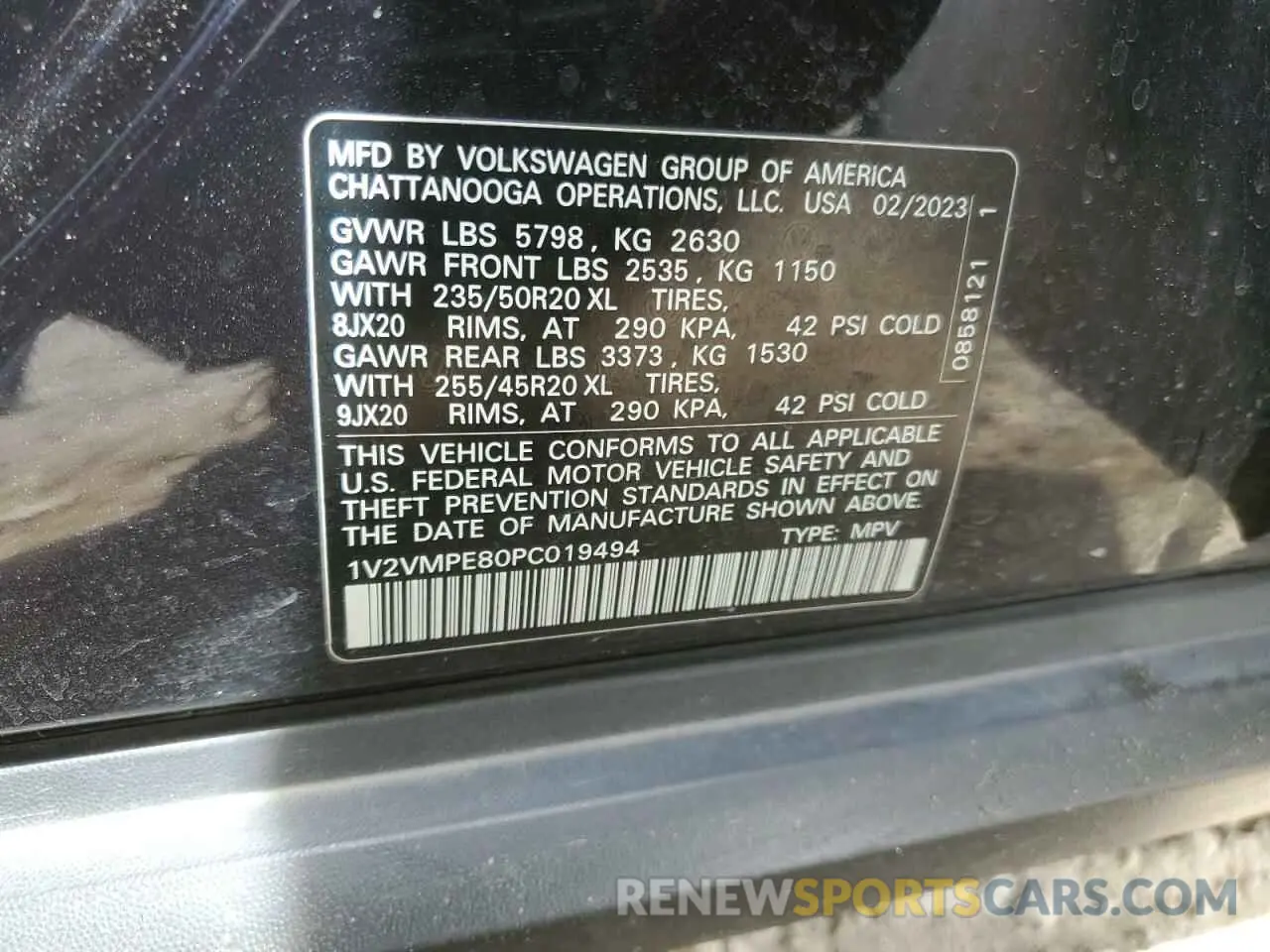 13 Photograph of a damaged car 1V2VMPE80PC019494 VOLKSWAGEN ID.4 PRO S 2023