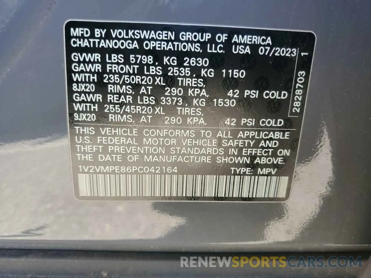 13 Фотография поврежденного автомобиля 1V2VMPE86PC042164 VOLKSWAGEN ID.4 PRO S 2023