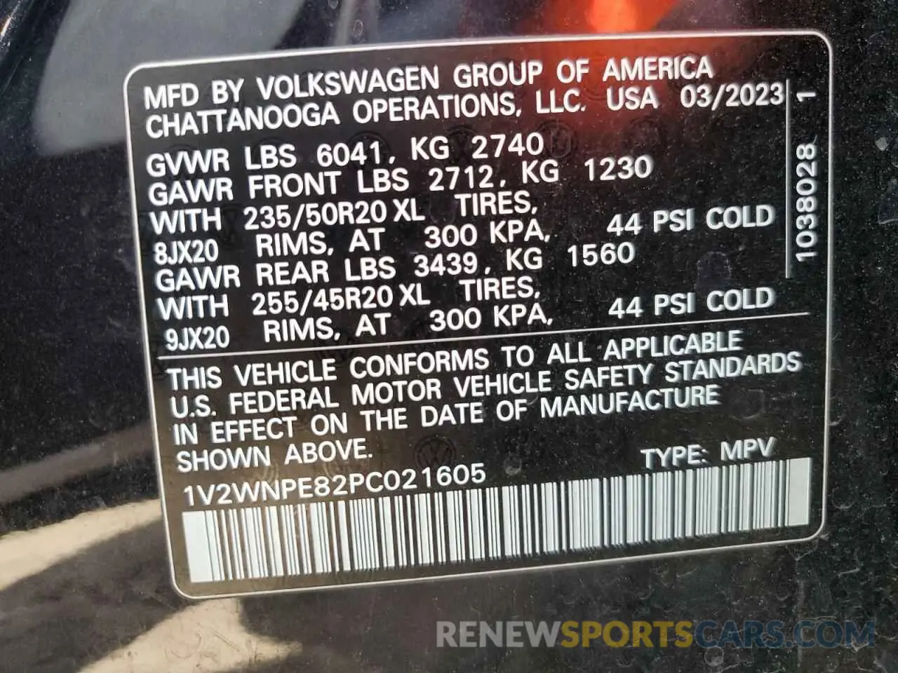 14 Фотография поврежденного автомобиля 1V2WNPE82PC021605 VOLKSWAGEN ID.4 PRO S 2023