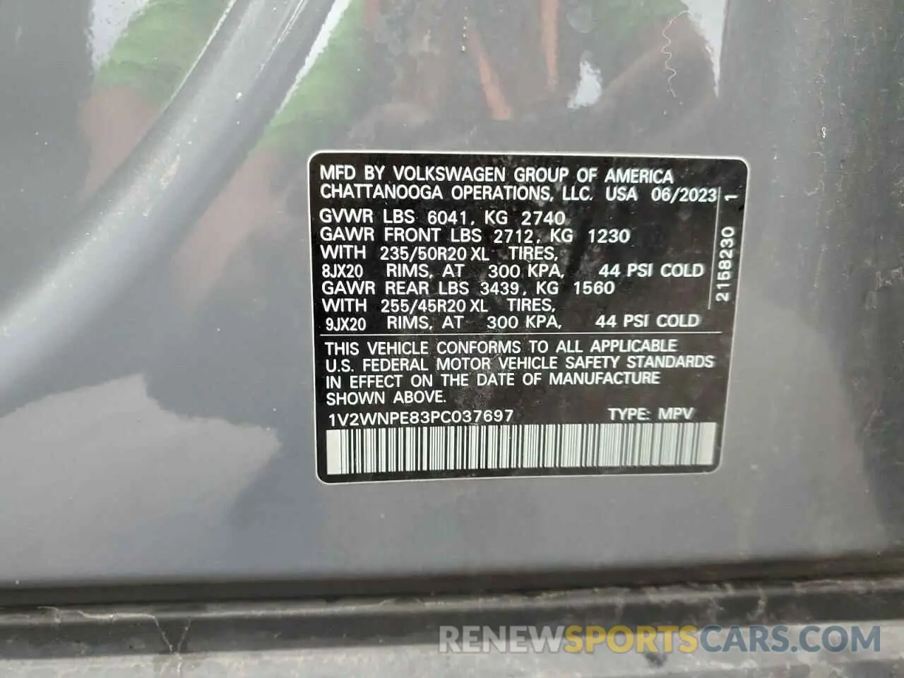 13 Фотография поврежденного автомобиля 1V2WNPE83PC037697 VOLKSWAGEN ID.4 PRO S 2023