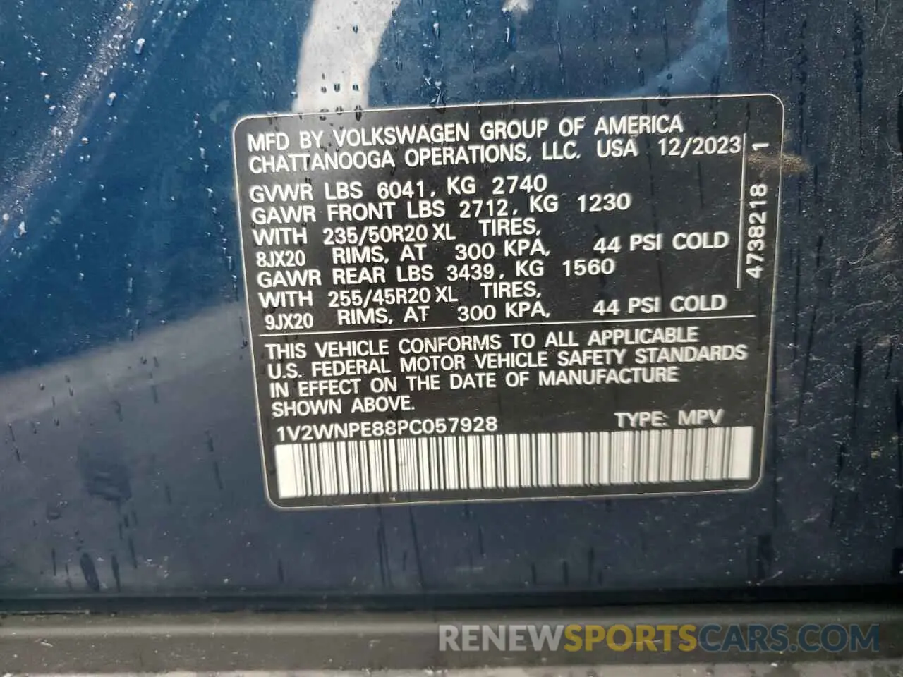 13 Фотография поврежденного автомобиля 1V2WNPE88PC057928 VOLKSWAGEN ID.4 PRO S 2023