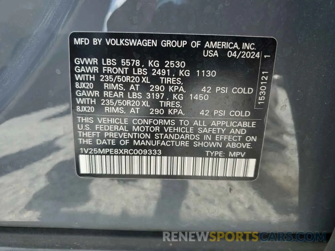 13 Фотография поврежденного автомобиля 1V25MPE8XRC009333 VOLKSWAGEN ID.4 S 2024