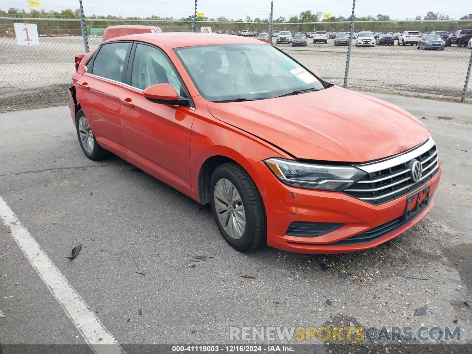 1 Photograph of a damaged car 3VWC57BU0KM093591 VOLKSWAGEN JETTA 2019