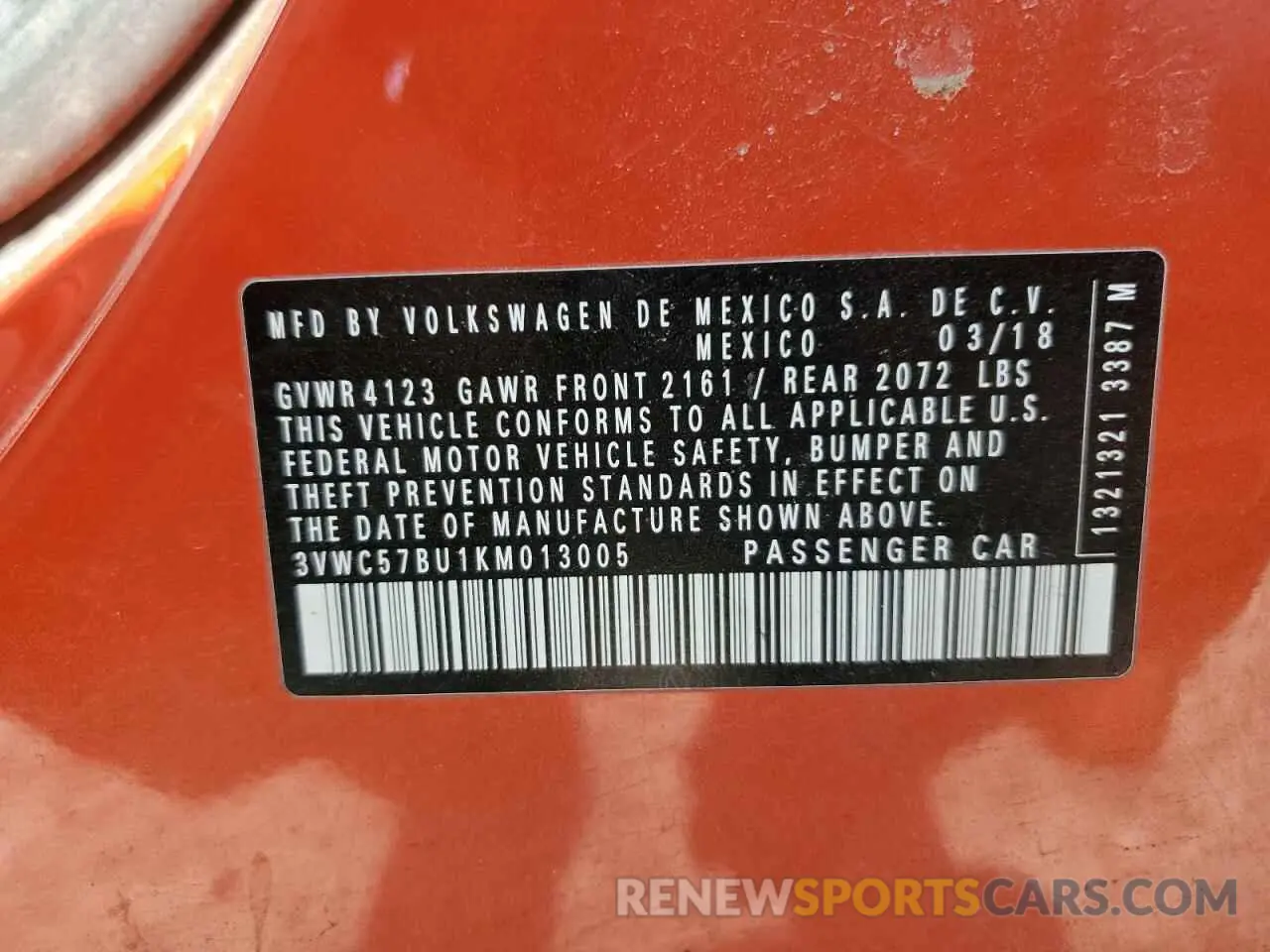 14 Фотография поврежденного автомобиля 3VWC57BU1KM013005 VOLKSWAGEN JETTA 2019