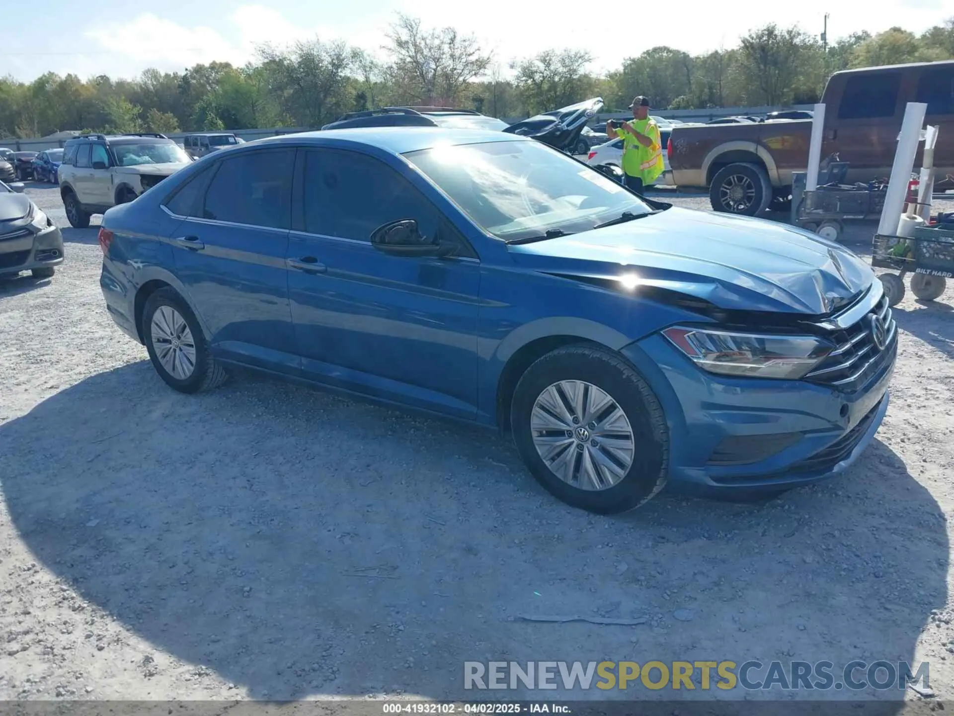 1 Photograph of a damaged car 3VWC57BU1KM025462 VOLKSWAGEN JETTA 2019