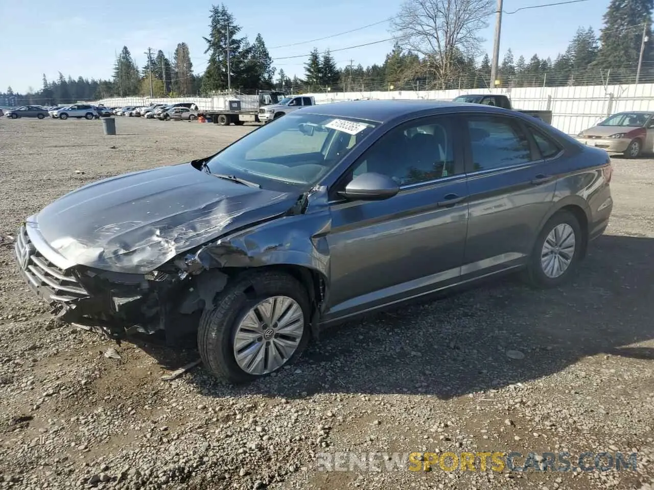 1 Photograph of a damaged car 3VWC57BU1KM031391 VOLKSWAGEN JETTA 2019