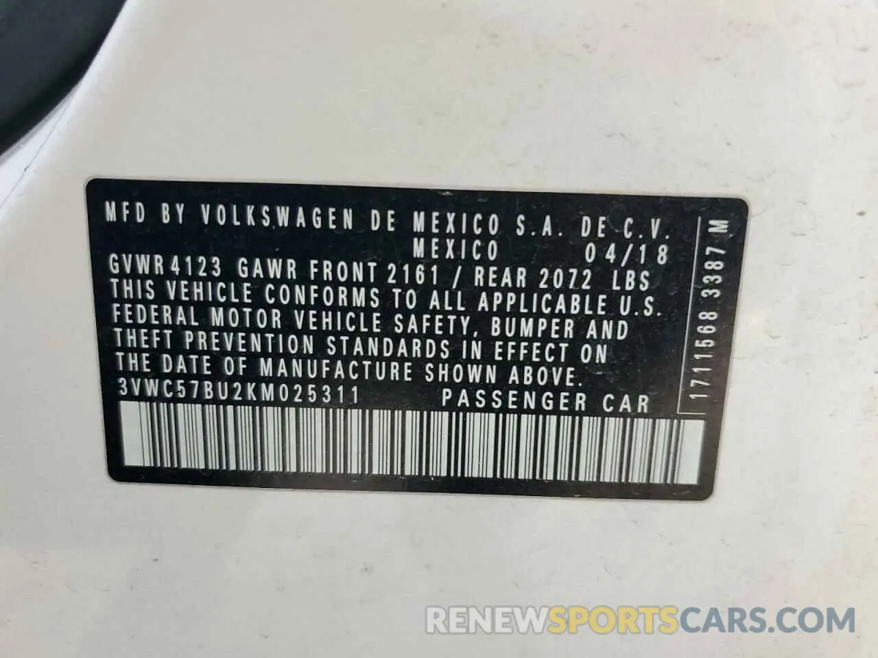 12 Фотография поврежденного автомобиля 3VWC57BU2KM025311 VOLKSWAGEN JETTA 2019