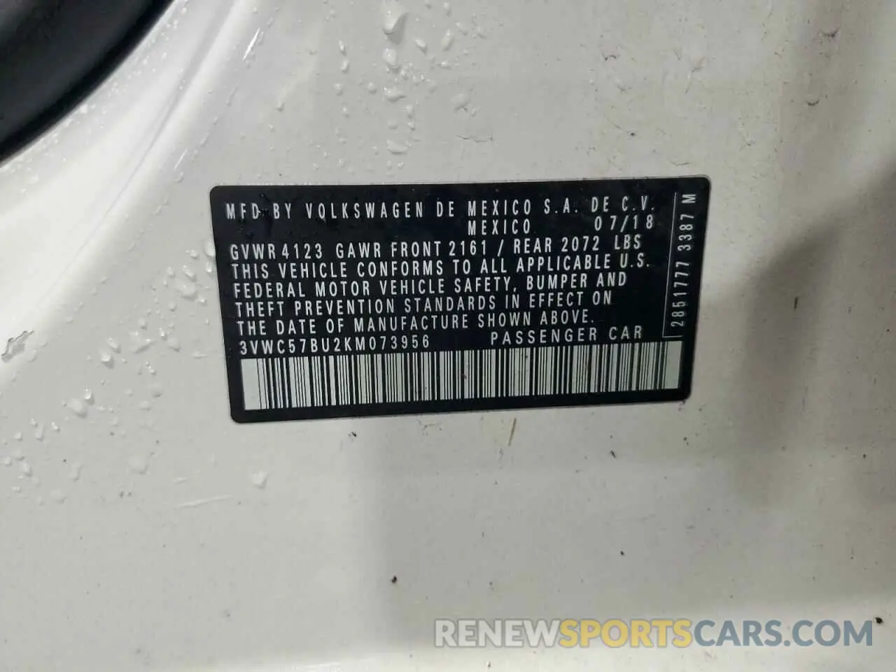 12 Фотография поврежденного автомобиля 3VWC57BU2KM073956 VOLKSWAGEN JETTA 2019