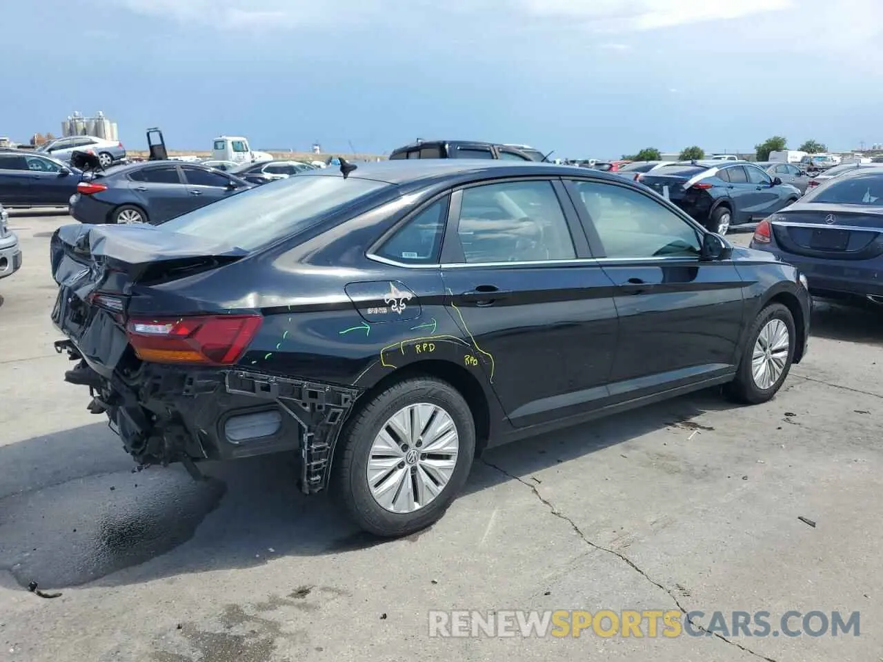 3 Фотография поврежденного автомобиля 3VWC57BU2KM088666 VOLKSWAGEN JETTA 2019