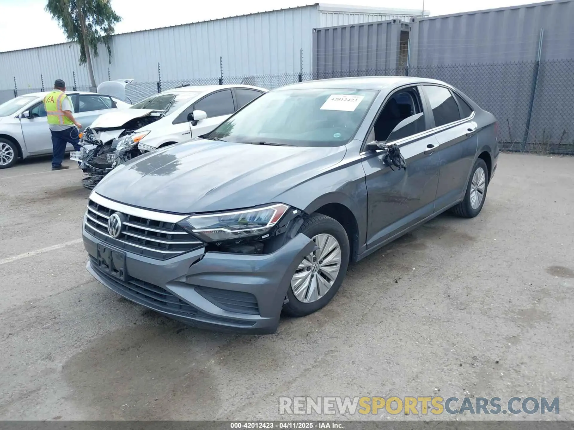 2 Photograph of a damaged car 3VWC57BU3KM018416 VOLKSWAGEN JETTA 2019