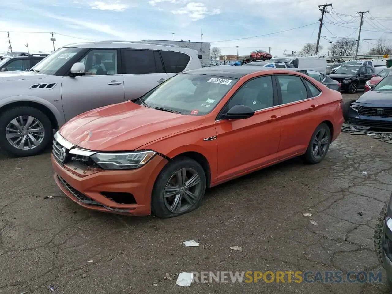 1 Photograph of a damaged car 3VWC57BU3KM166940 VOLKSWAGEN JETTA 2019