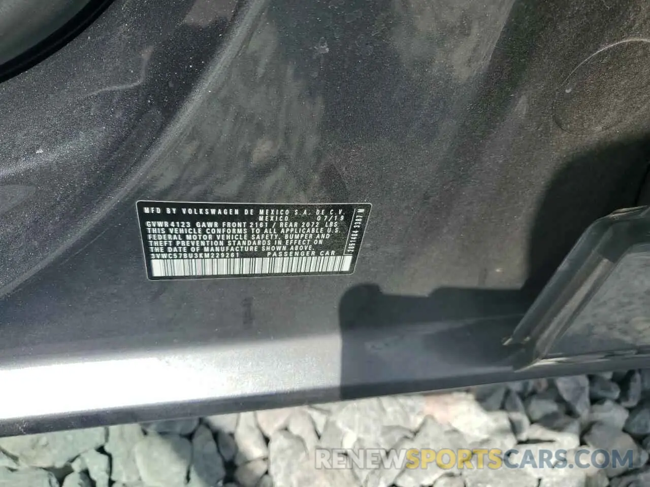 12 Photograph of a damaged car 3VWC57BU3KM229261 VOLKSWAGEN JETTA 2019
